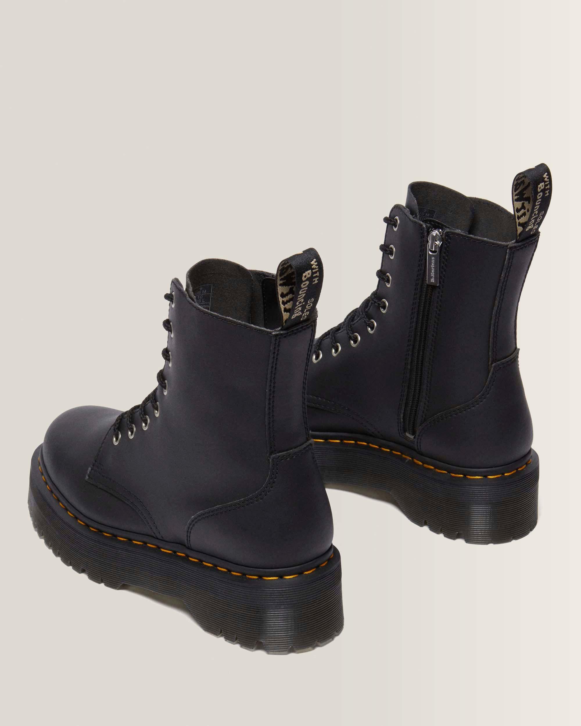Boots plateformes Jadon en cuir reconditionné