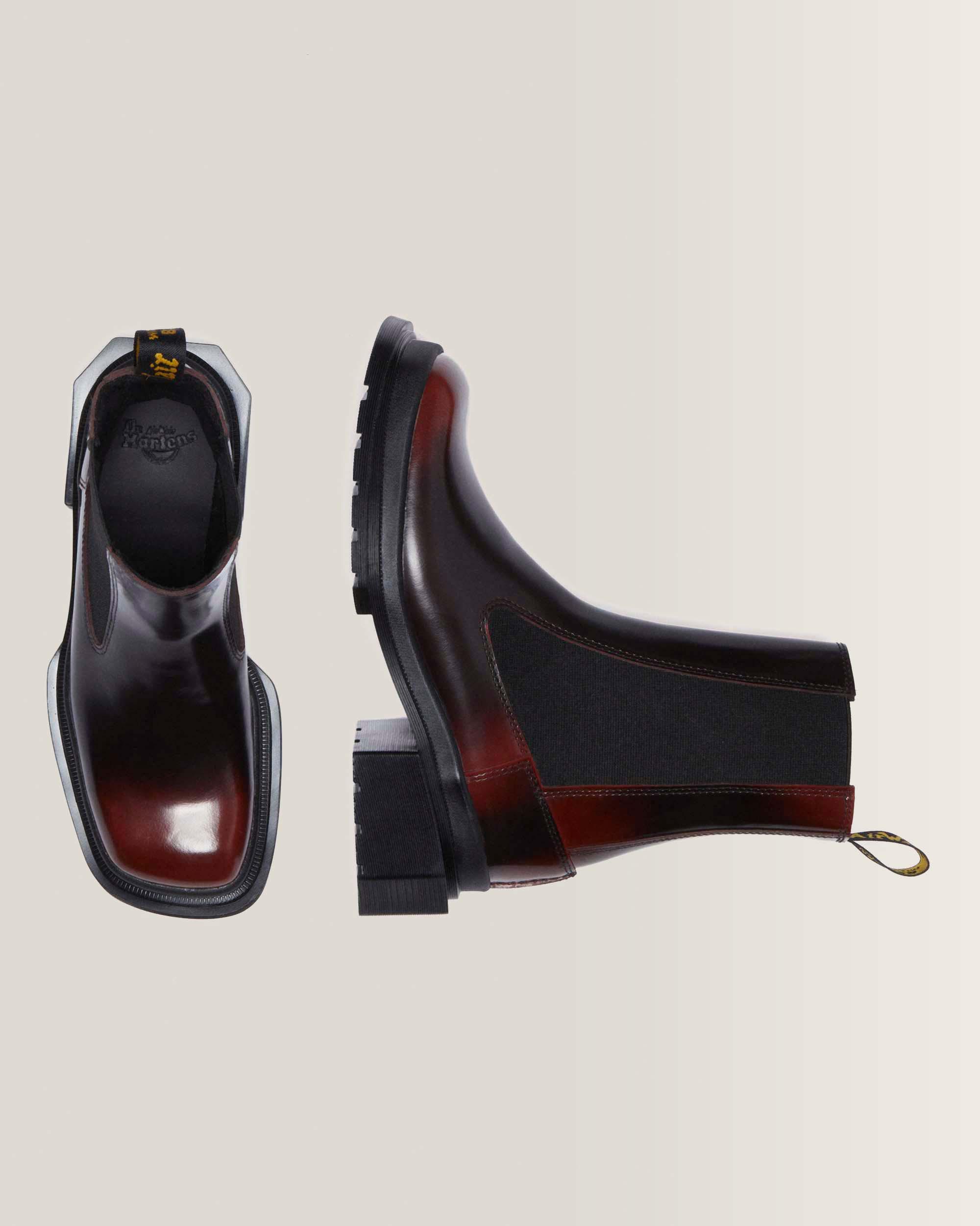 Botas Chelsea Maybole de piel con puntera cuadrada