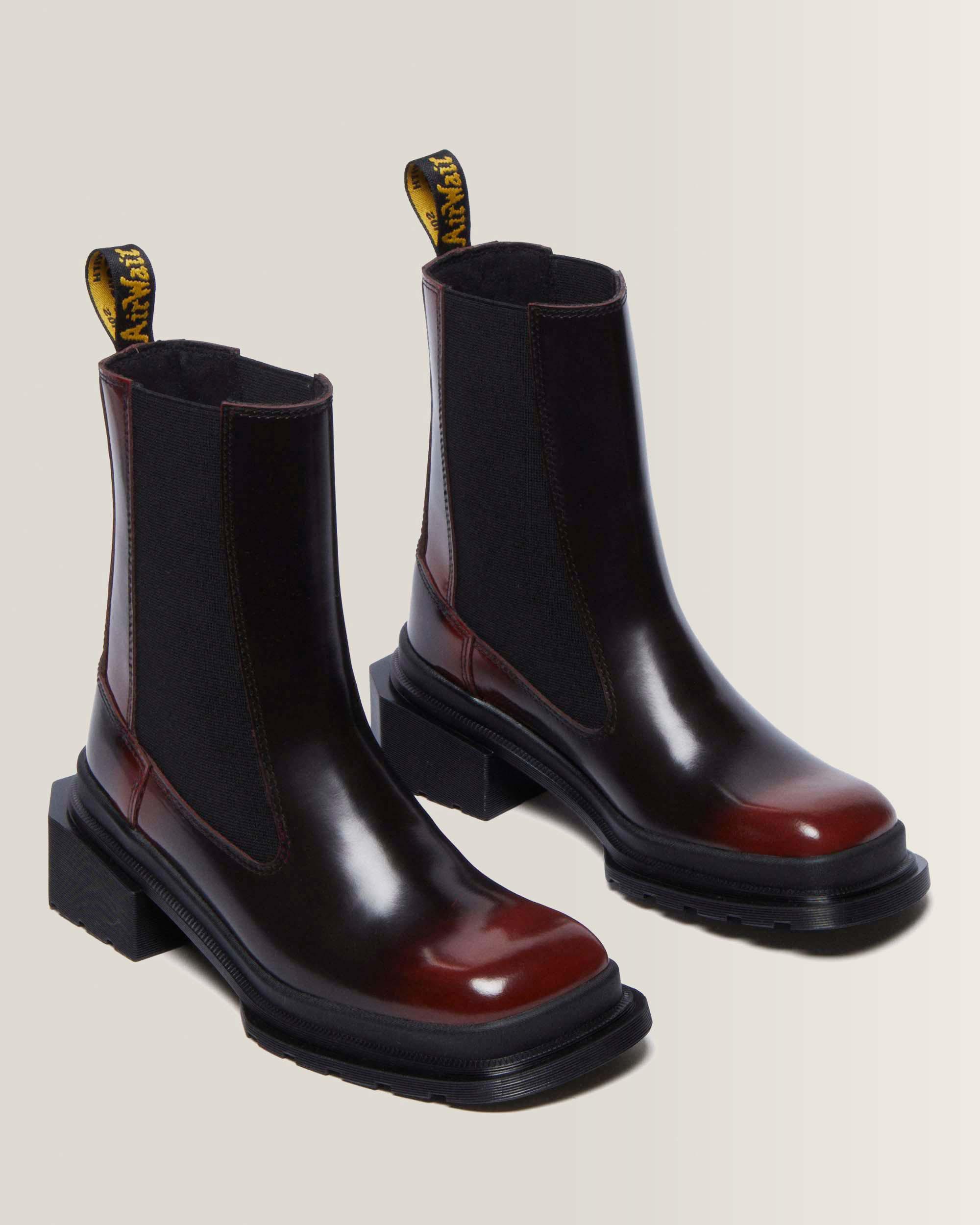 Botas Chelsea Maybole de piel con puntera cuadrada