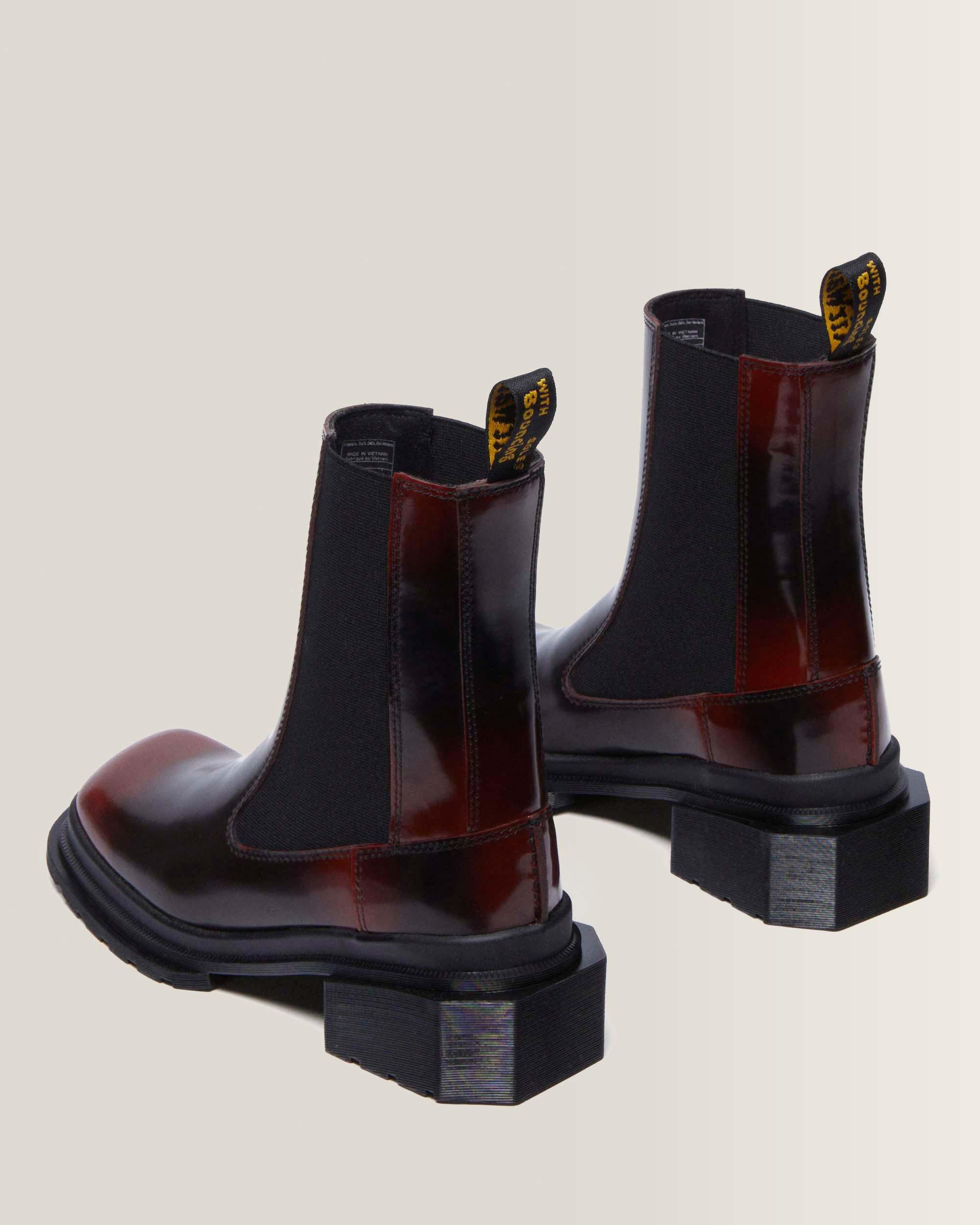 Botas Chelsea Maybole de piel con puntera cuadrada