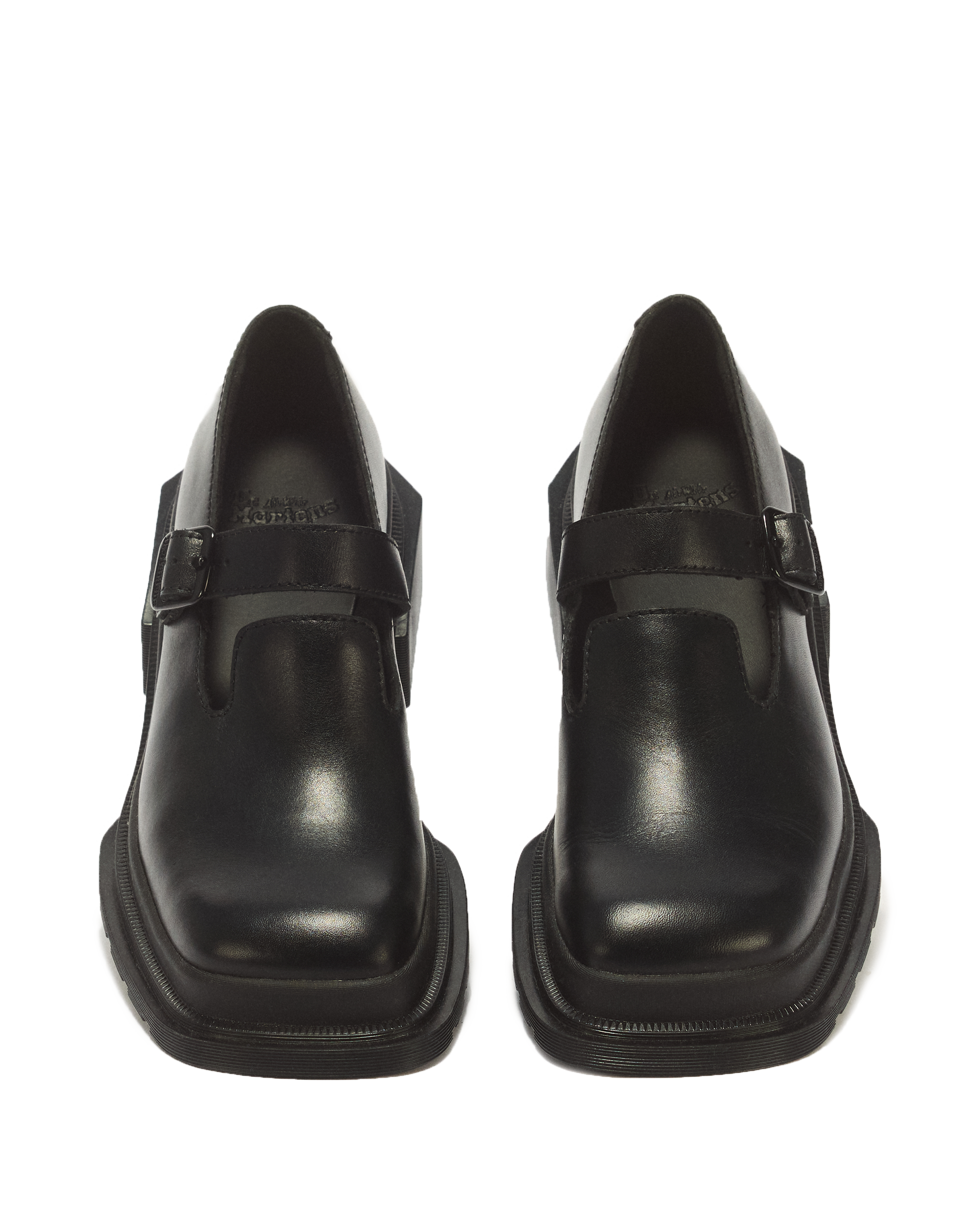 Maybole Square Toe Leather Mary Jane Shoes in Black | Dr. Martens™