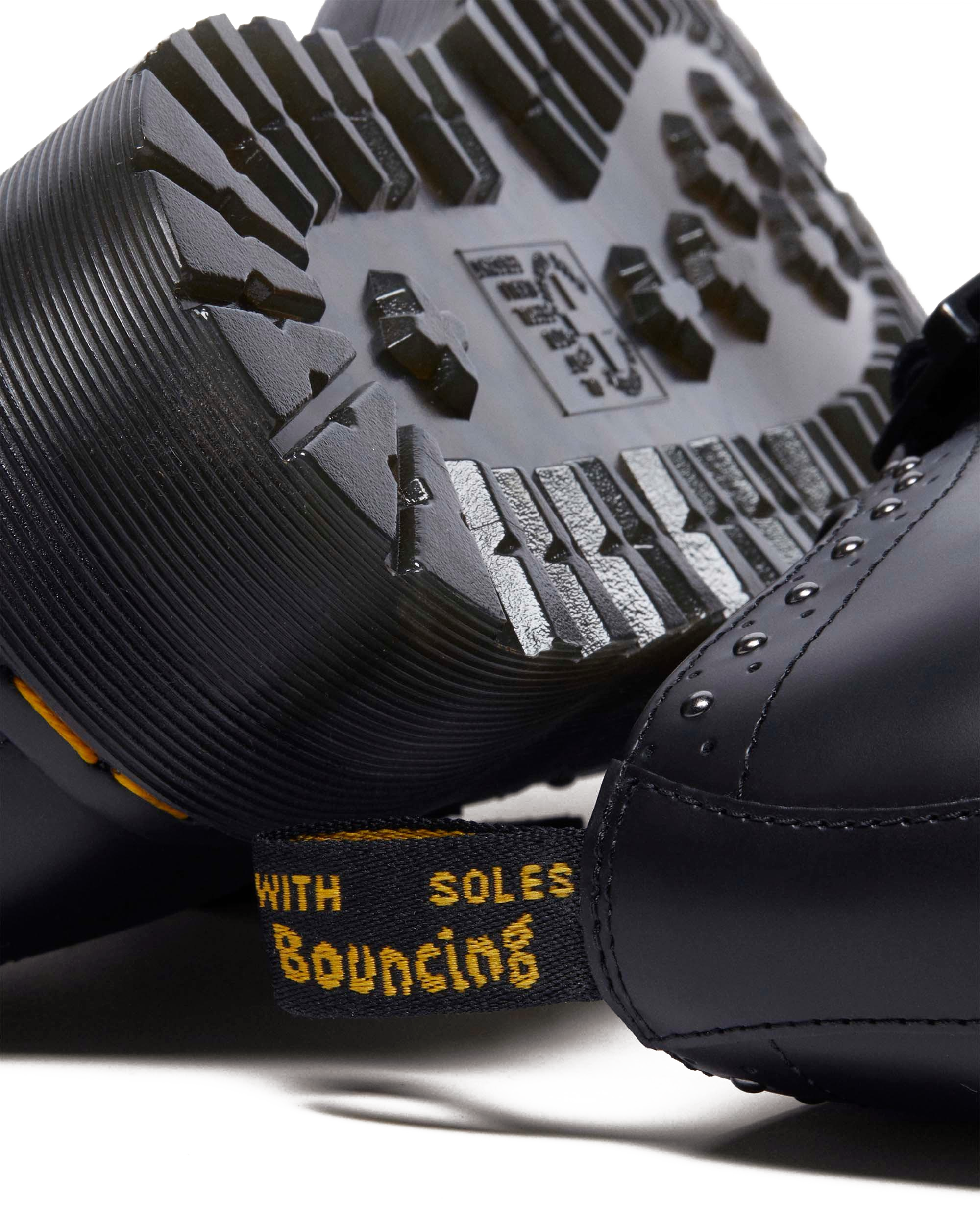 Ramsey Monk Strap Leather Platform Creepers in Black | Dr. Martens™