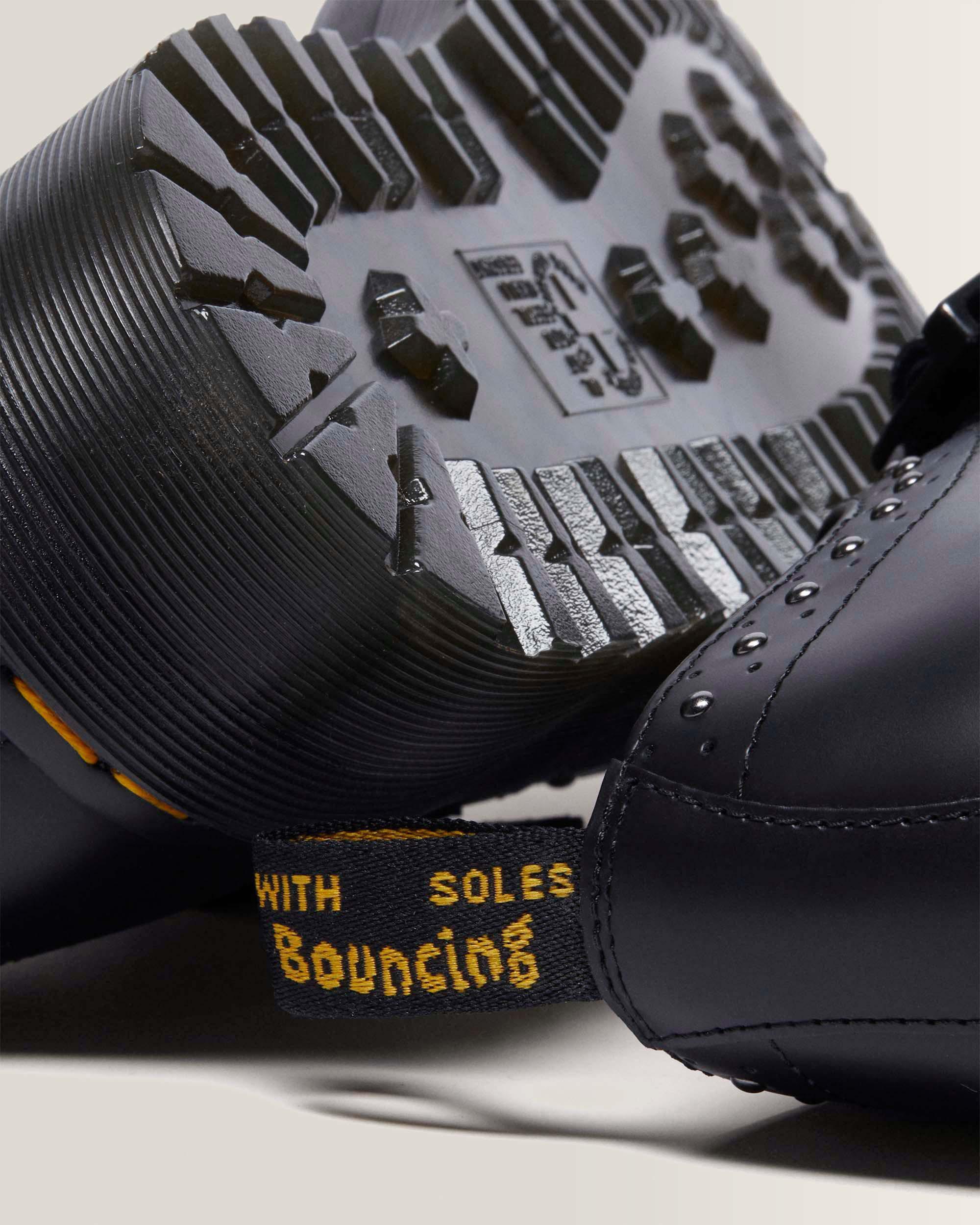 Ramsey Monk Strap Leather Platform Creepers in Black | Dr. Martens™