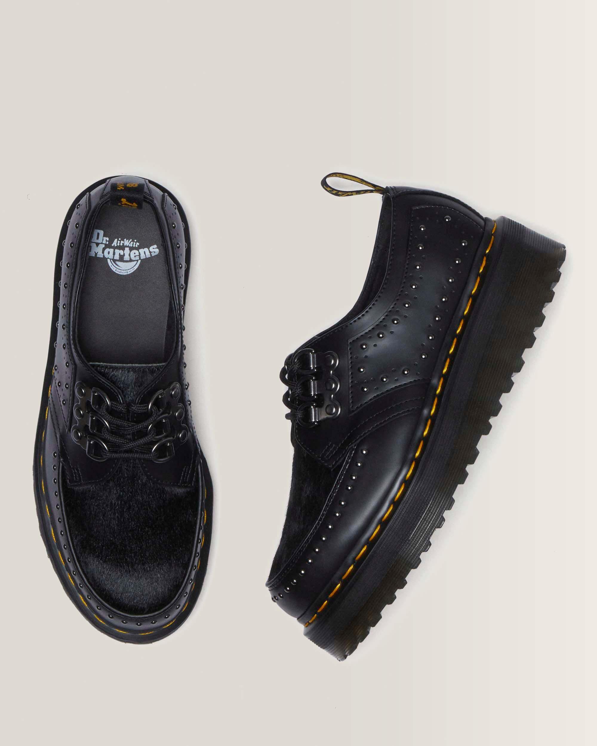 Ramsey 3-Ösen Leder Plateau Creeper