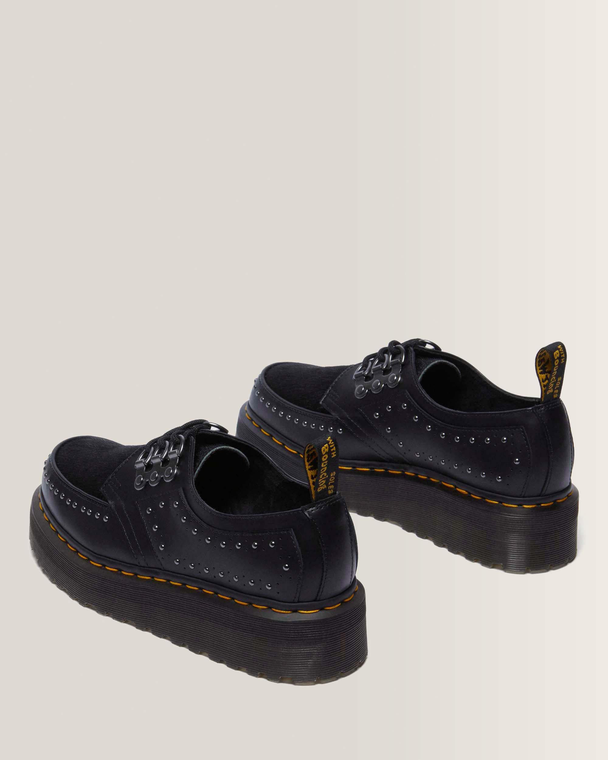 Ramsey 3-Ösen Leder Plateau Creeper