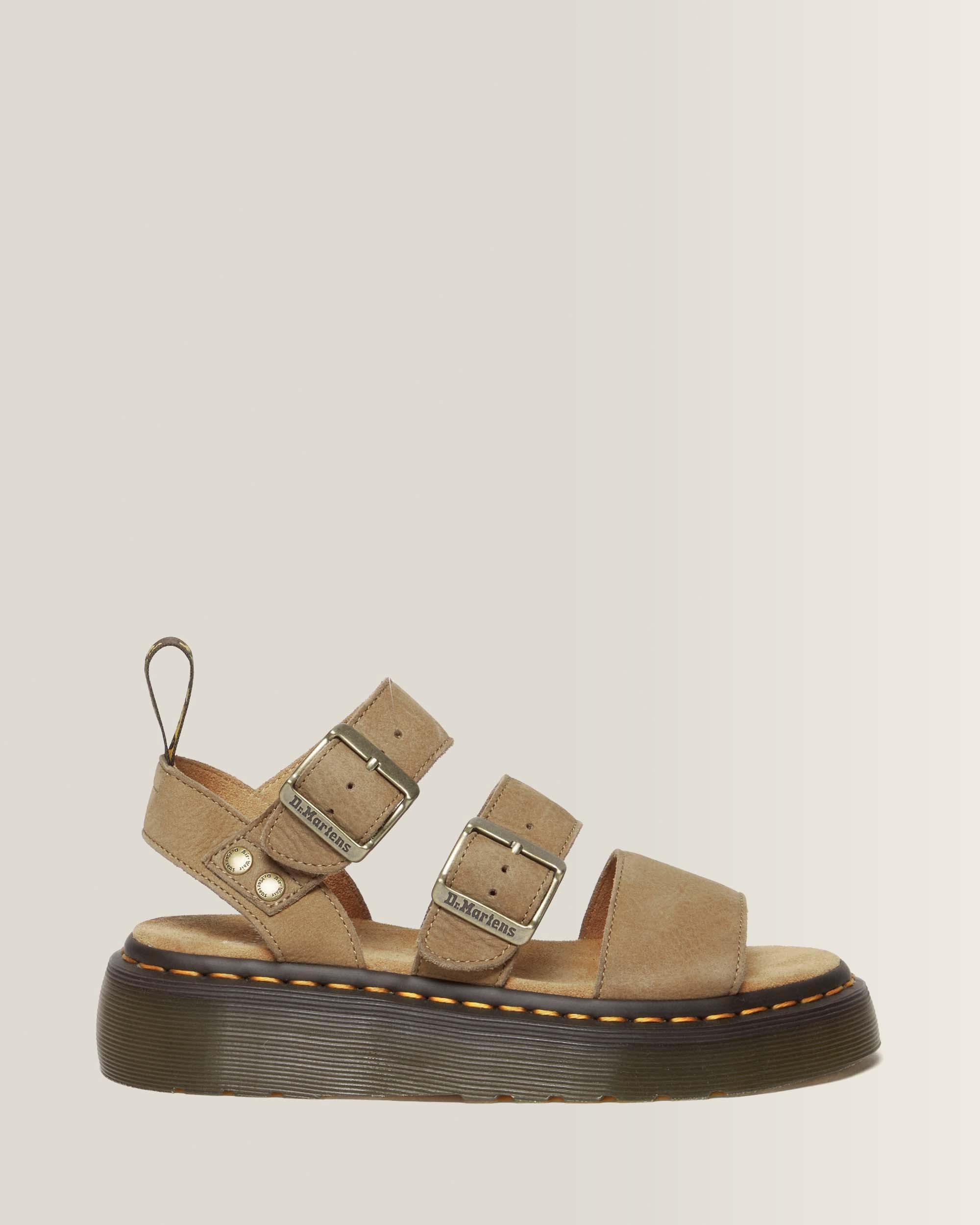 Gryphon-platformsandaler i Tumbled Nubuck-læder