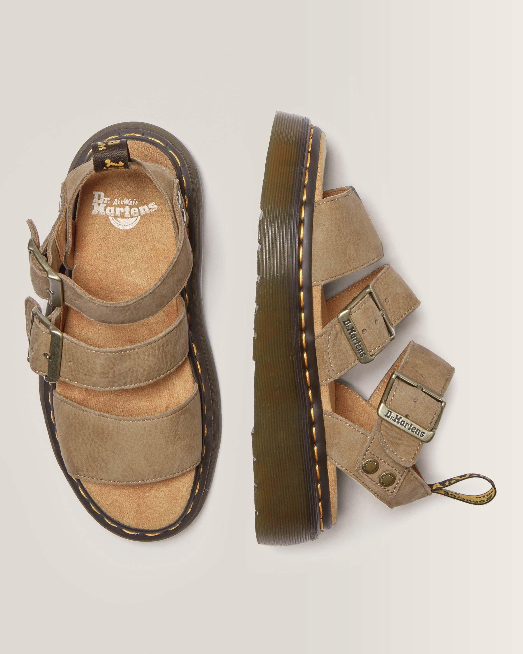 Gryphon-platformsandaler i Tumbled Nubuck-læder