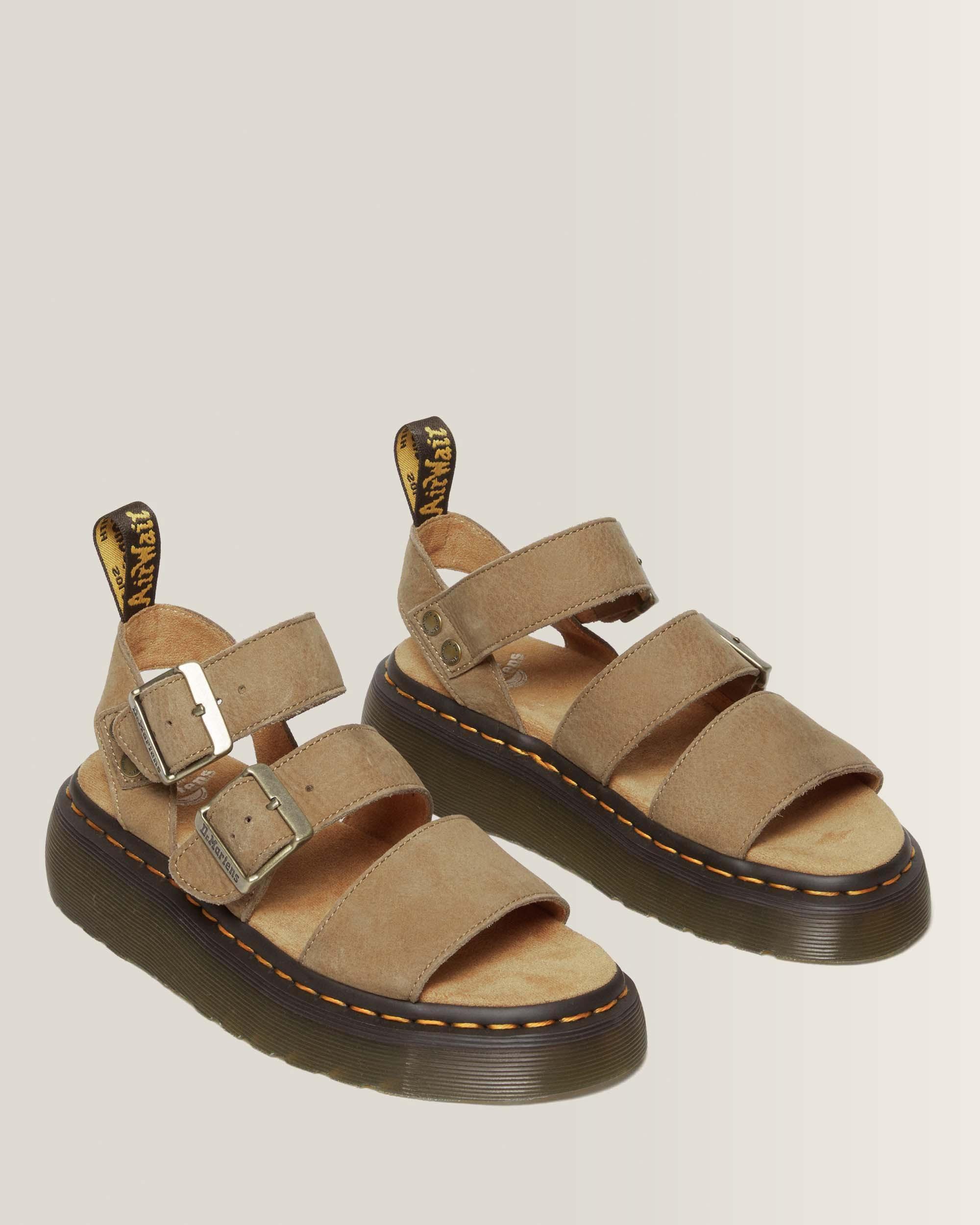 Gryphon-platformsandaler i Tumbled Nubuck-læder