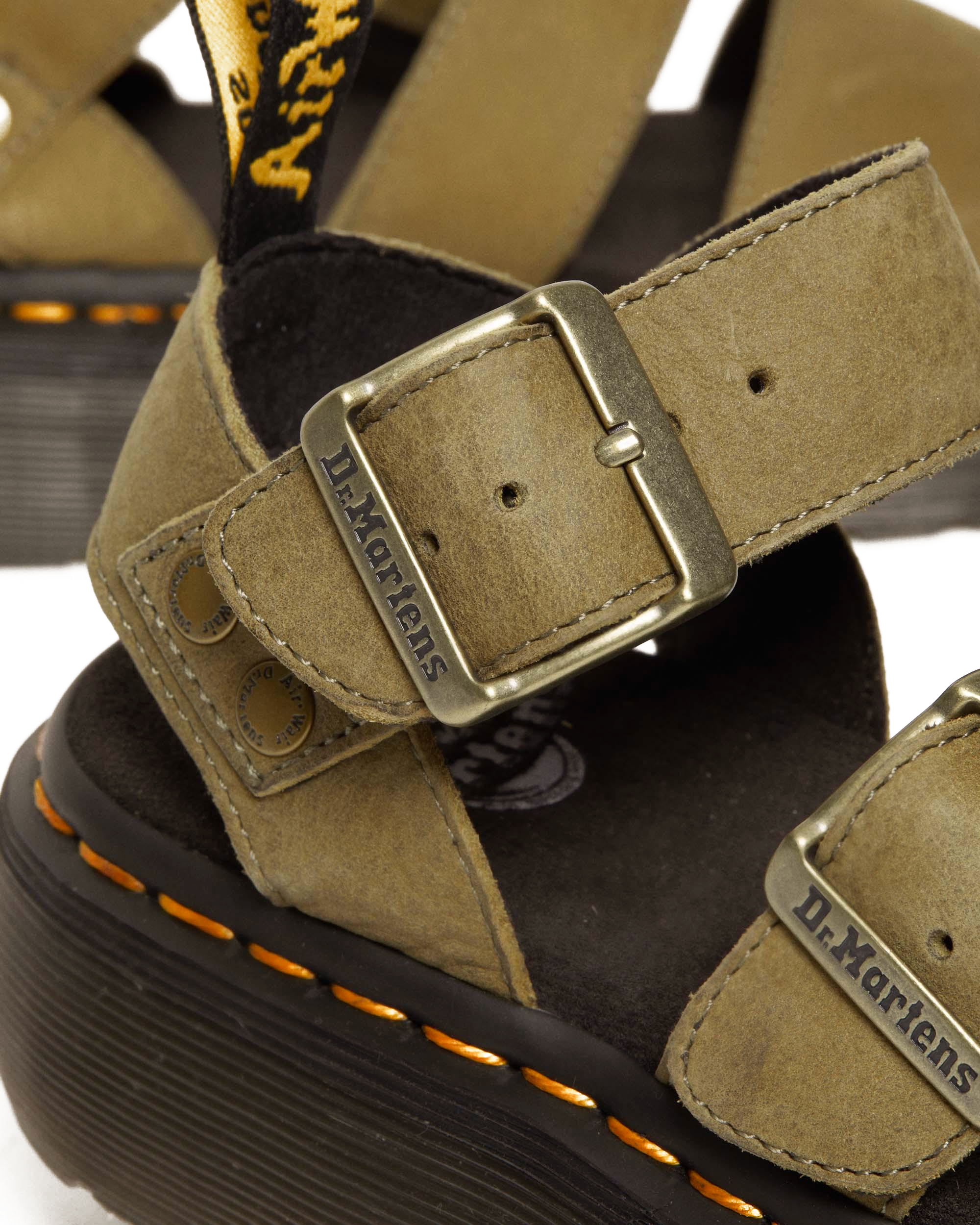 Sandales plateformes Gryphon en cuir Tumbled Nubuck