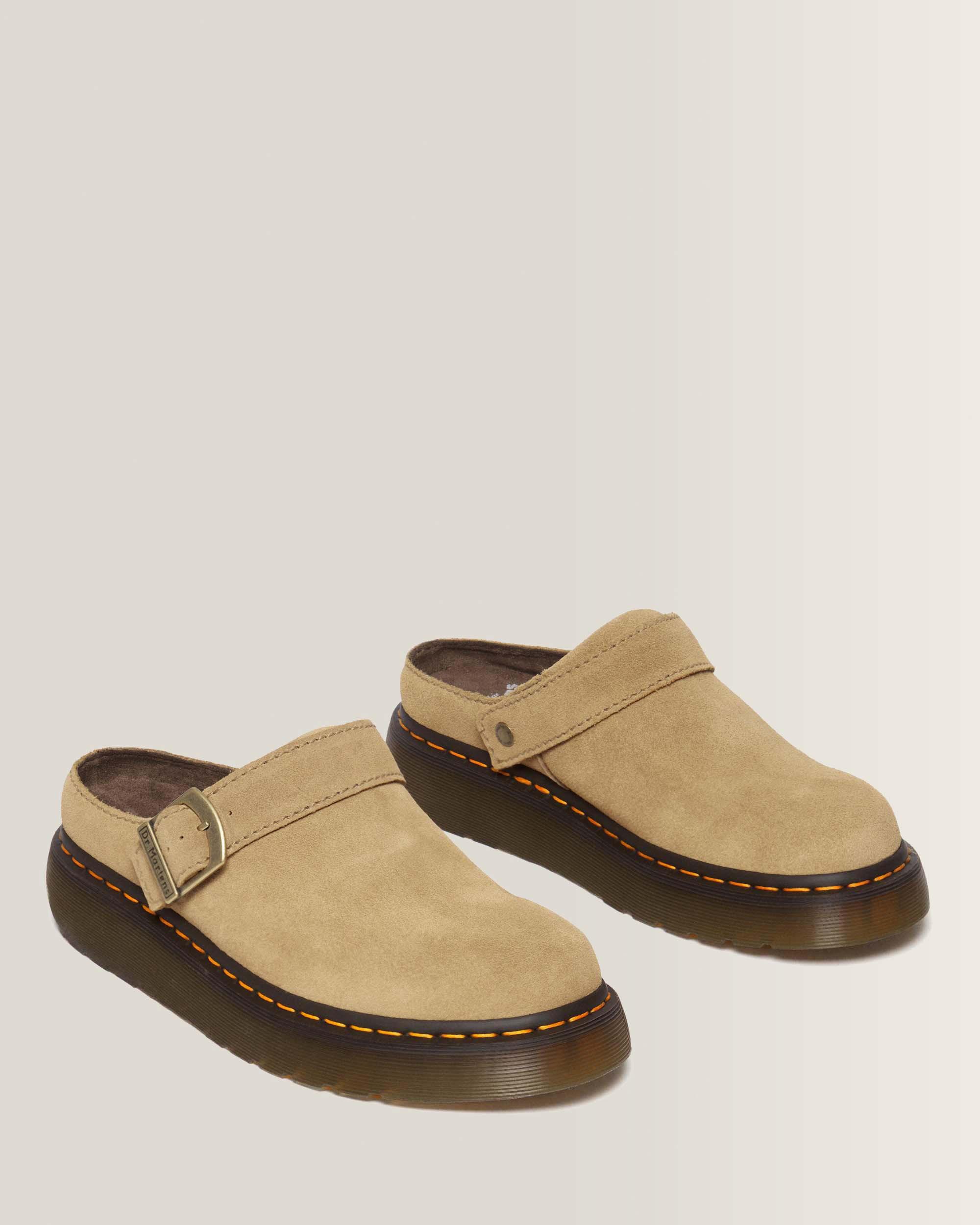 Platform Mules Bronx in pelle scamosciata