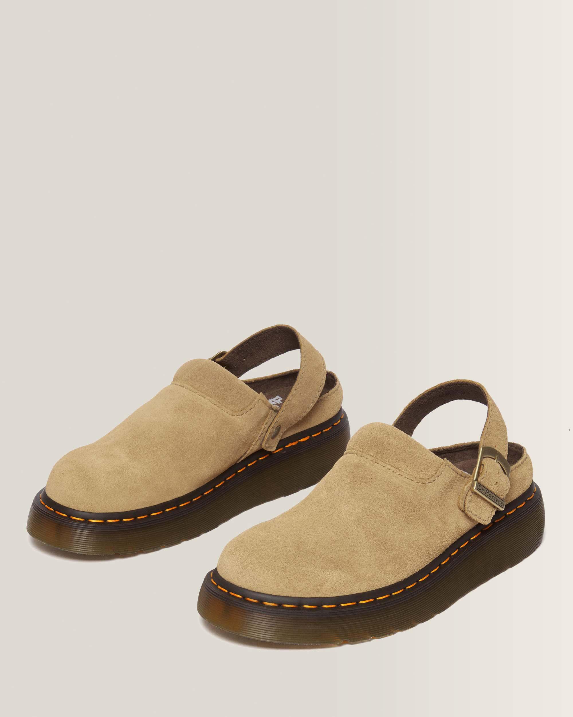 Platform Mules Bronx in pelle scamosciata