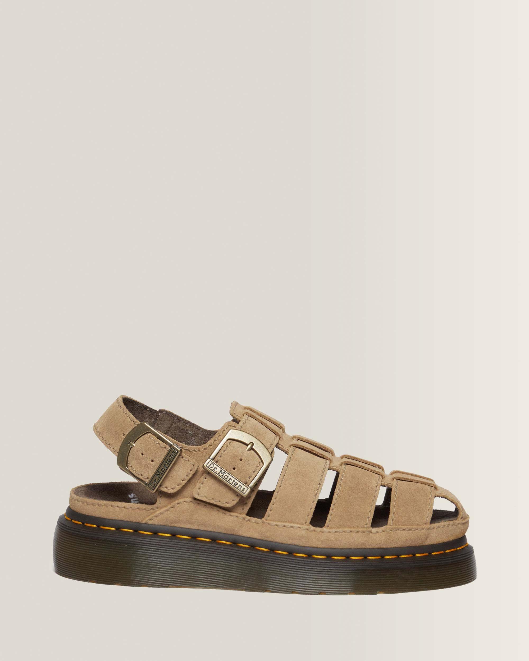 ドクターマーチン WRENLIE フィッシャーマンサンダル UK7 ベージュ Wrenlie Bronx Suede Fisherman Sandals in Savannah Tan | Dr. Martens™