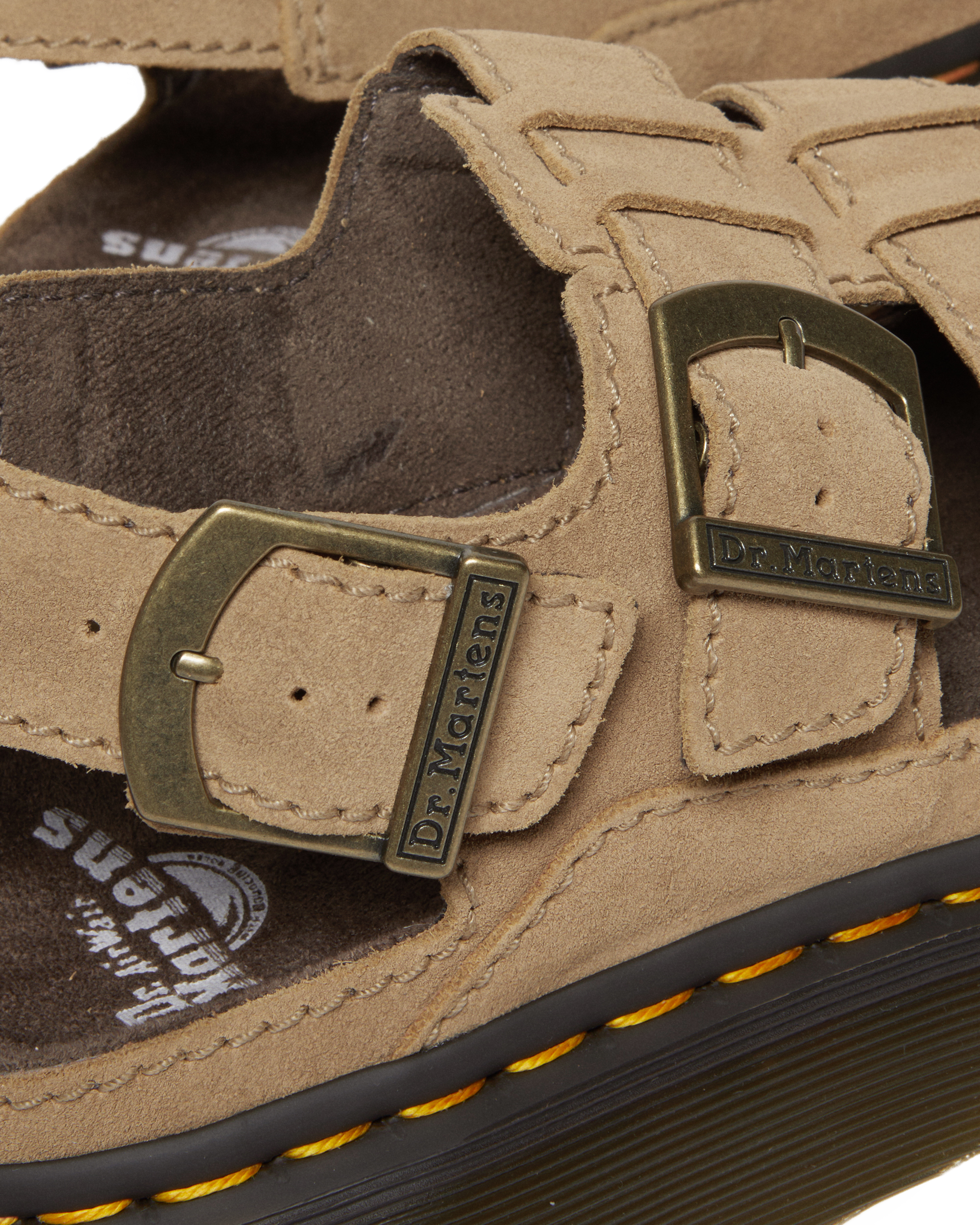 Сандалии Dr. Martens Wrenlie Bronx Suede Fisherman, цвет: Рыжевато-коричневый — фото 2