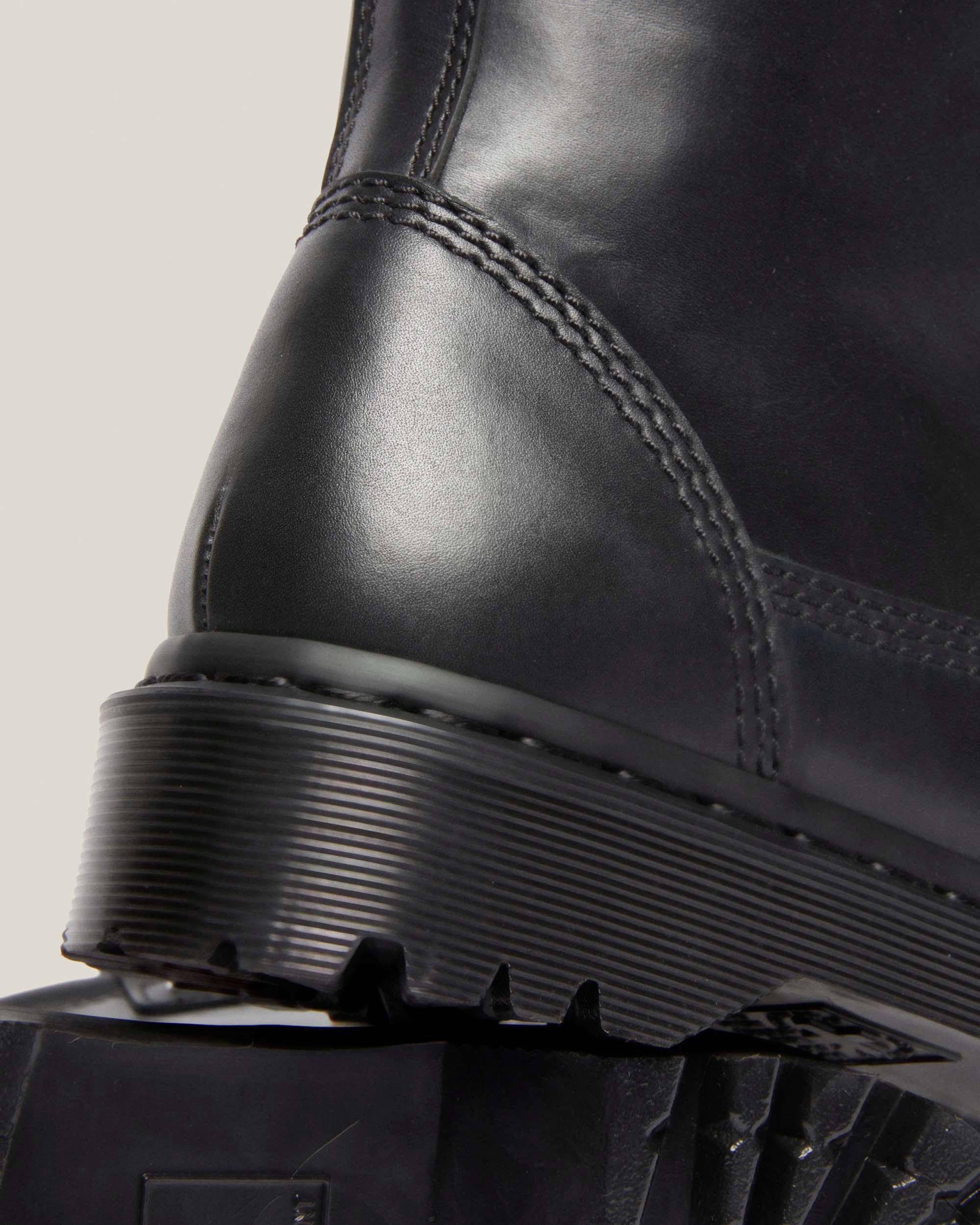 Anistone Lo Leather Biker Boots in BLACK | Dr. Martens™
