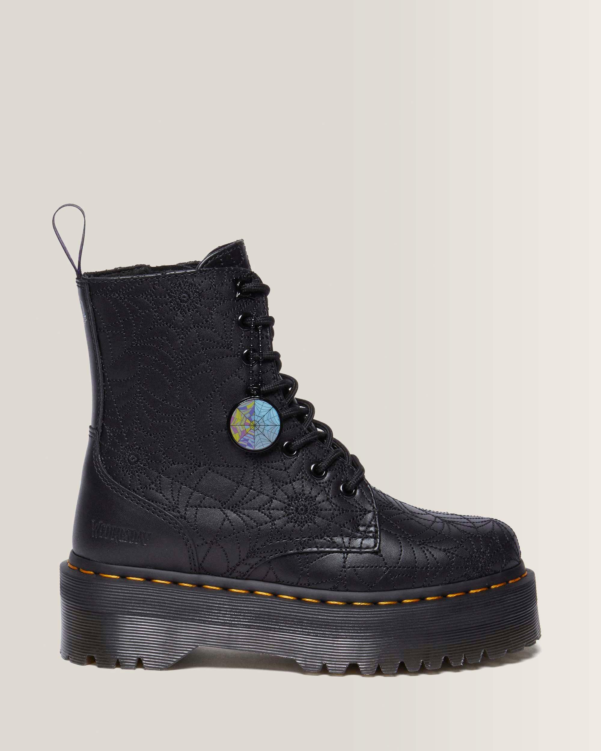 Jadon Wednesday Platform Boots in Black | Dr. Martens™