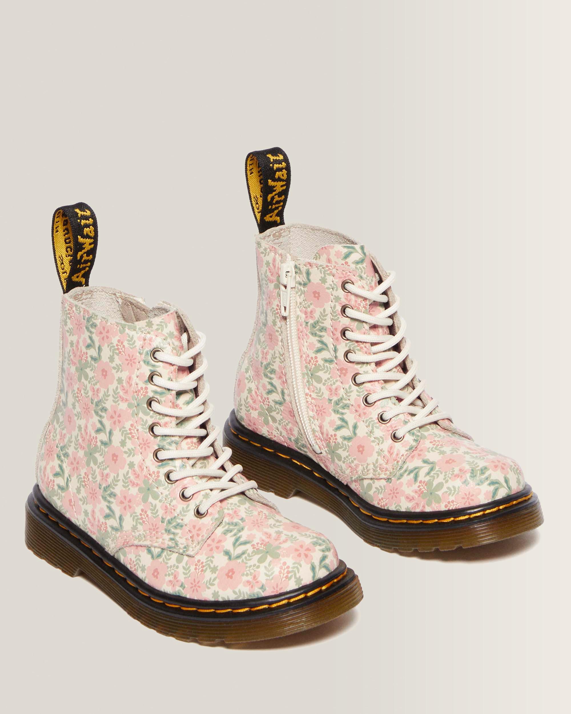 Toddler 1460 Floral leren laarzen