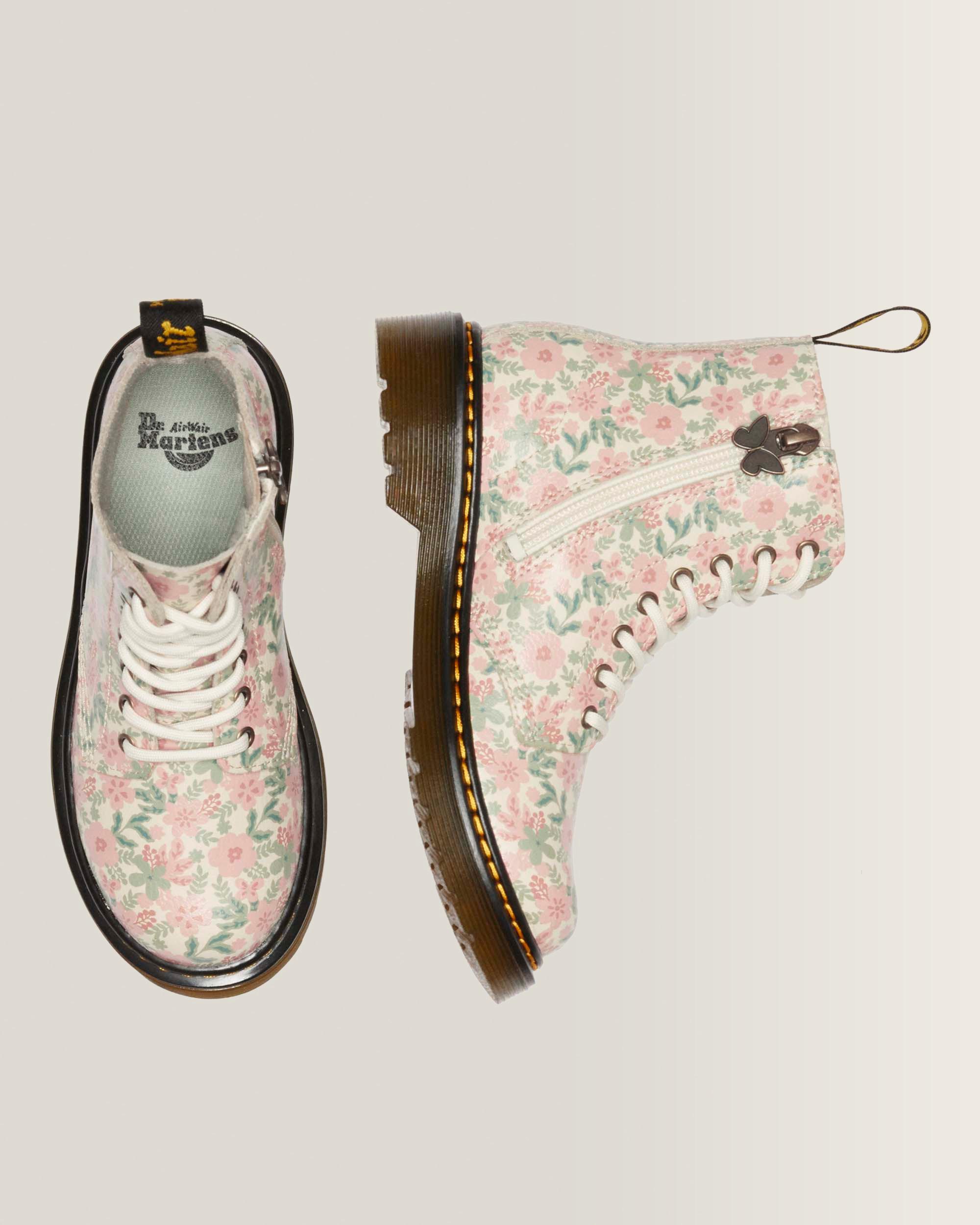 Boots 1460 en cuir à fleurs Junior