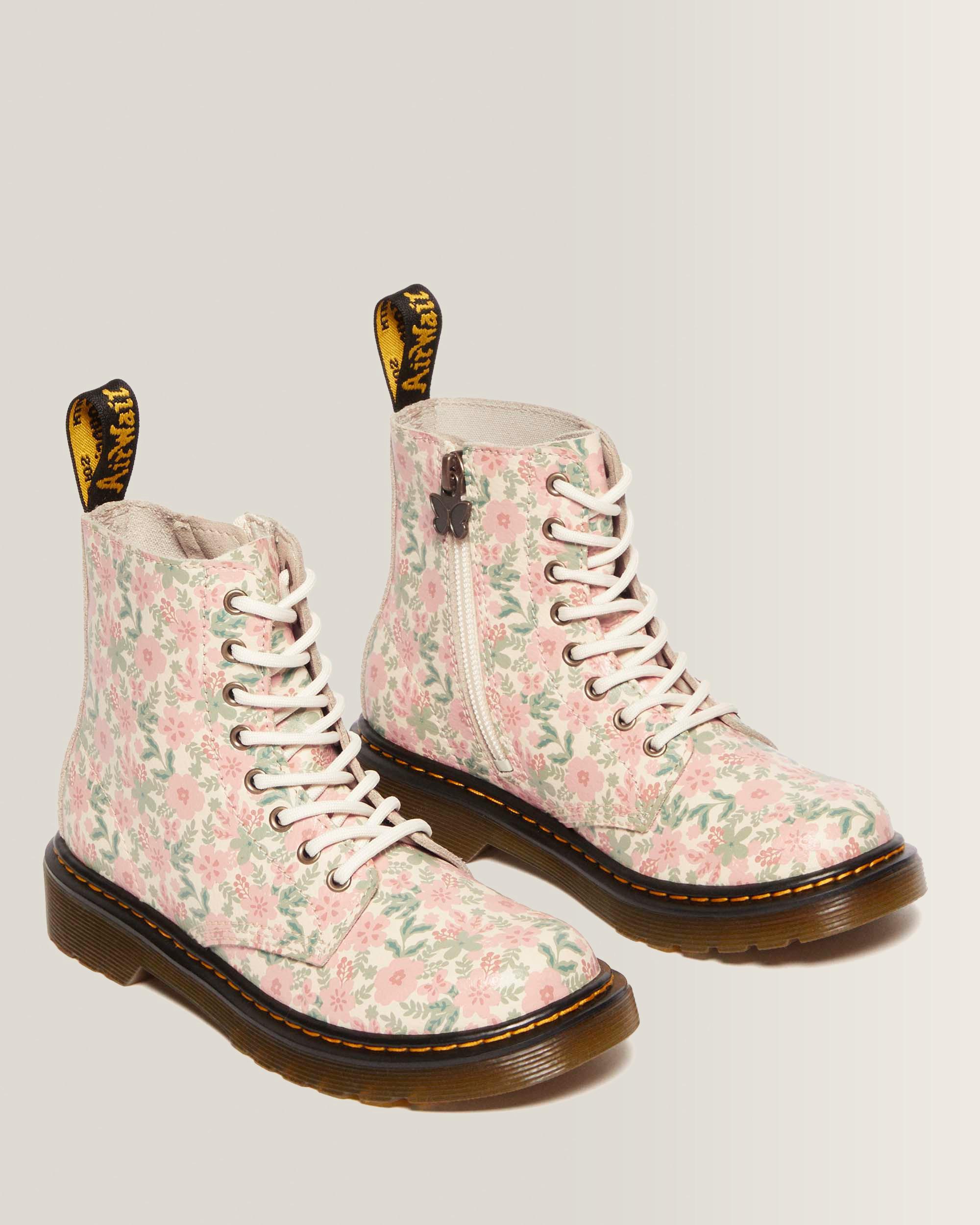 Boots 1460 en cuir à fleurs Junior