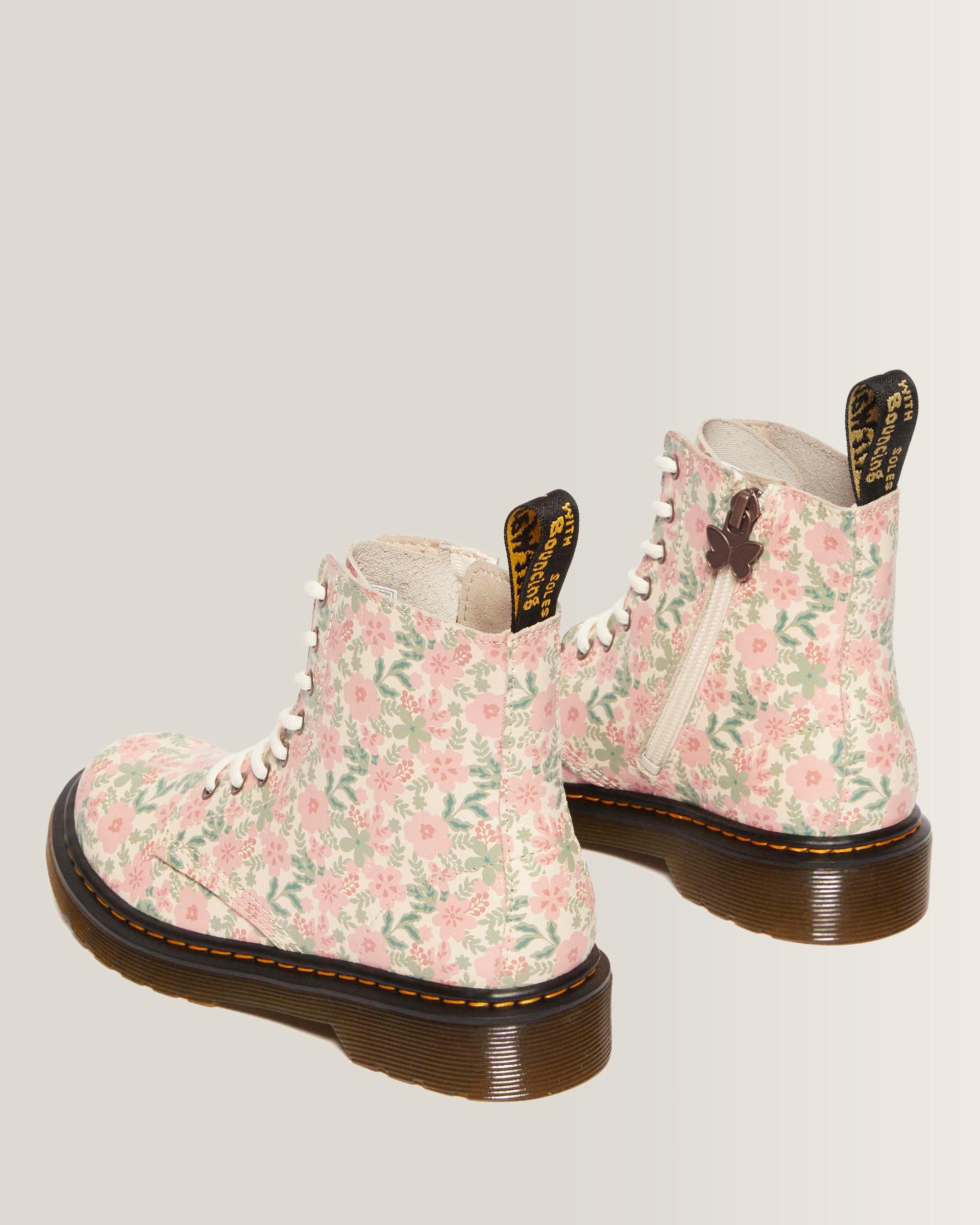 Boots 1460 en cuir à fleurs Junior