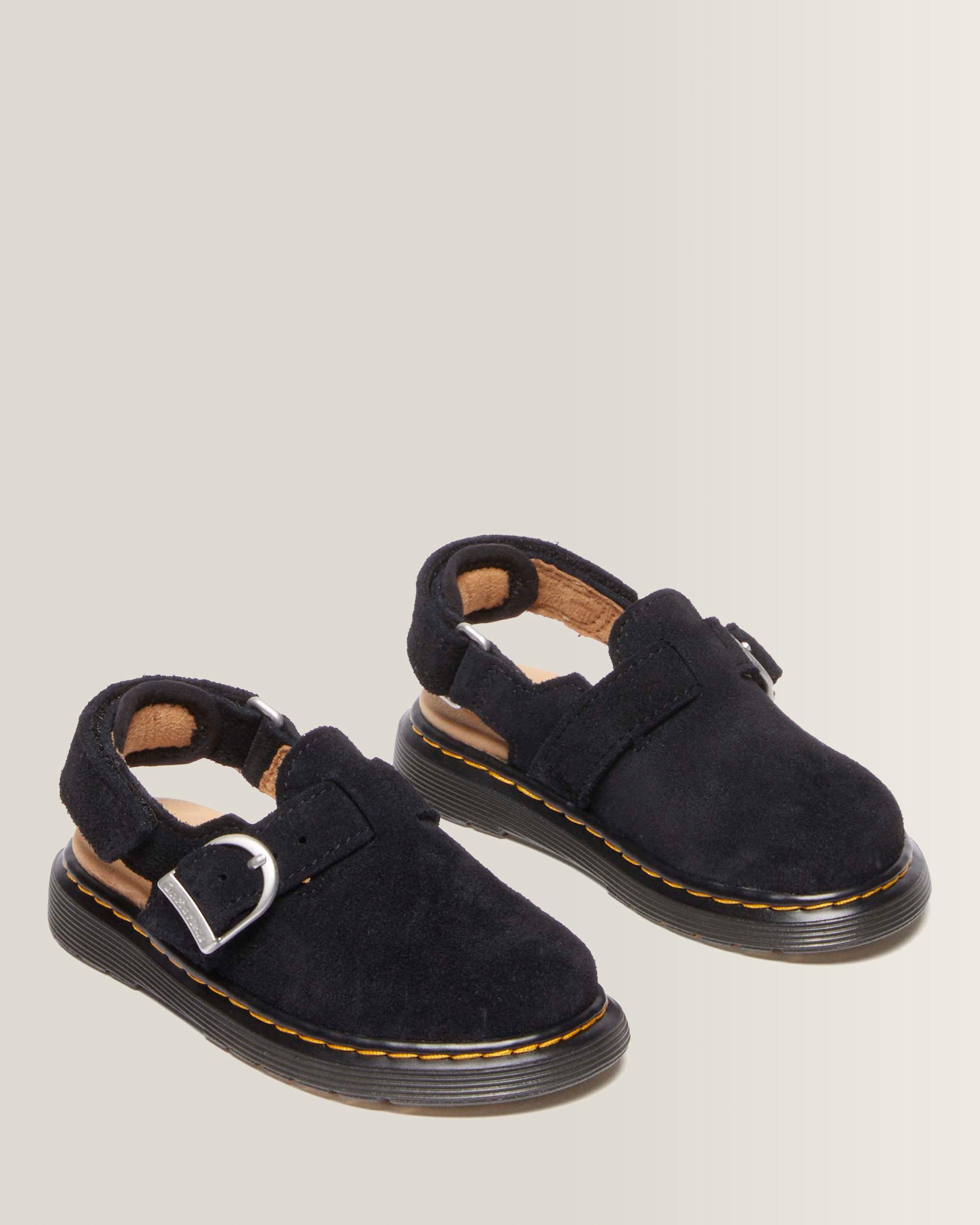 Toddler Jorgie Suede Mules in Black Bronx Suede | Dr. Martens™