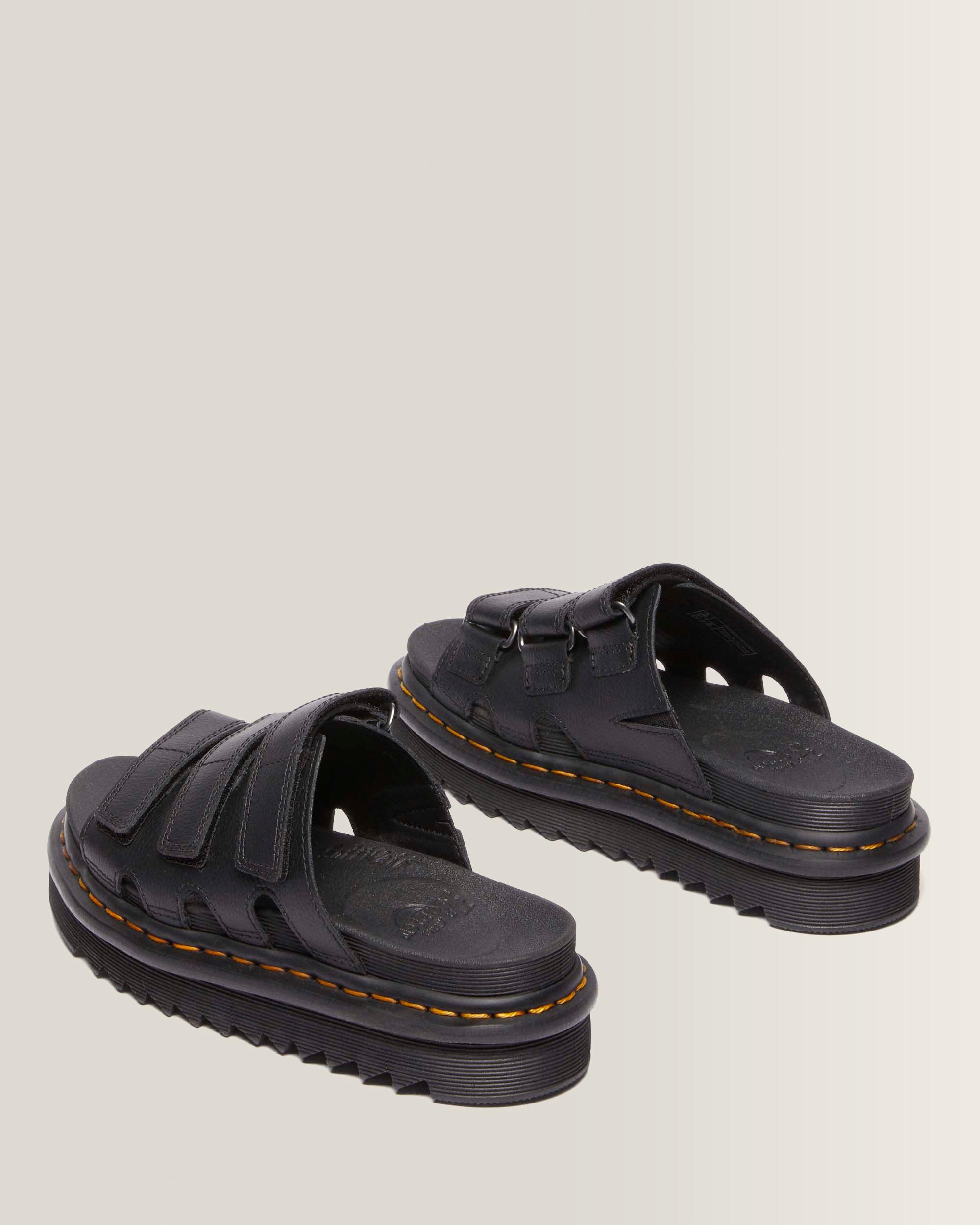 y*i様 Dr. Martens ブラック サンダル RAINE SLIDE Raine Slide Athena Leather Sandals in Black | Dr. Martens™
