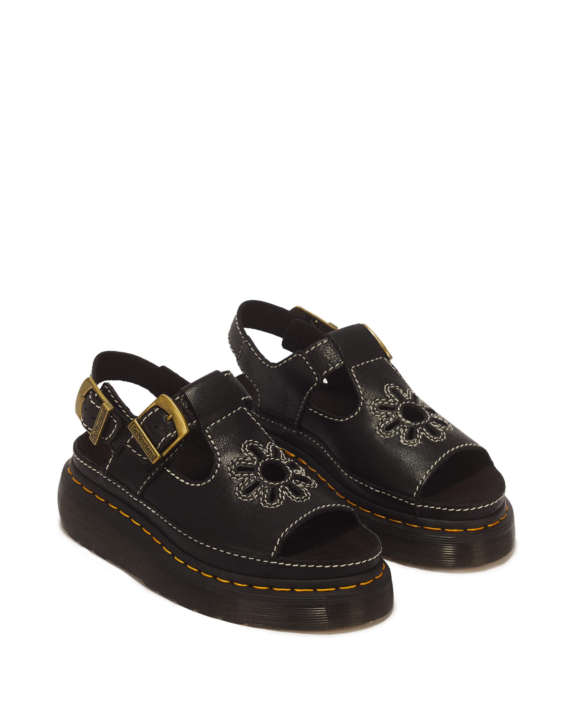 Dunnet Flower Full Grain Leather Sandals