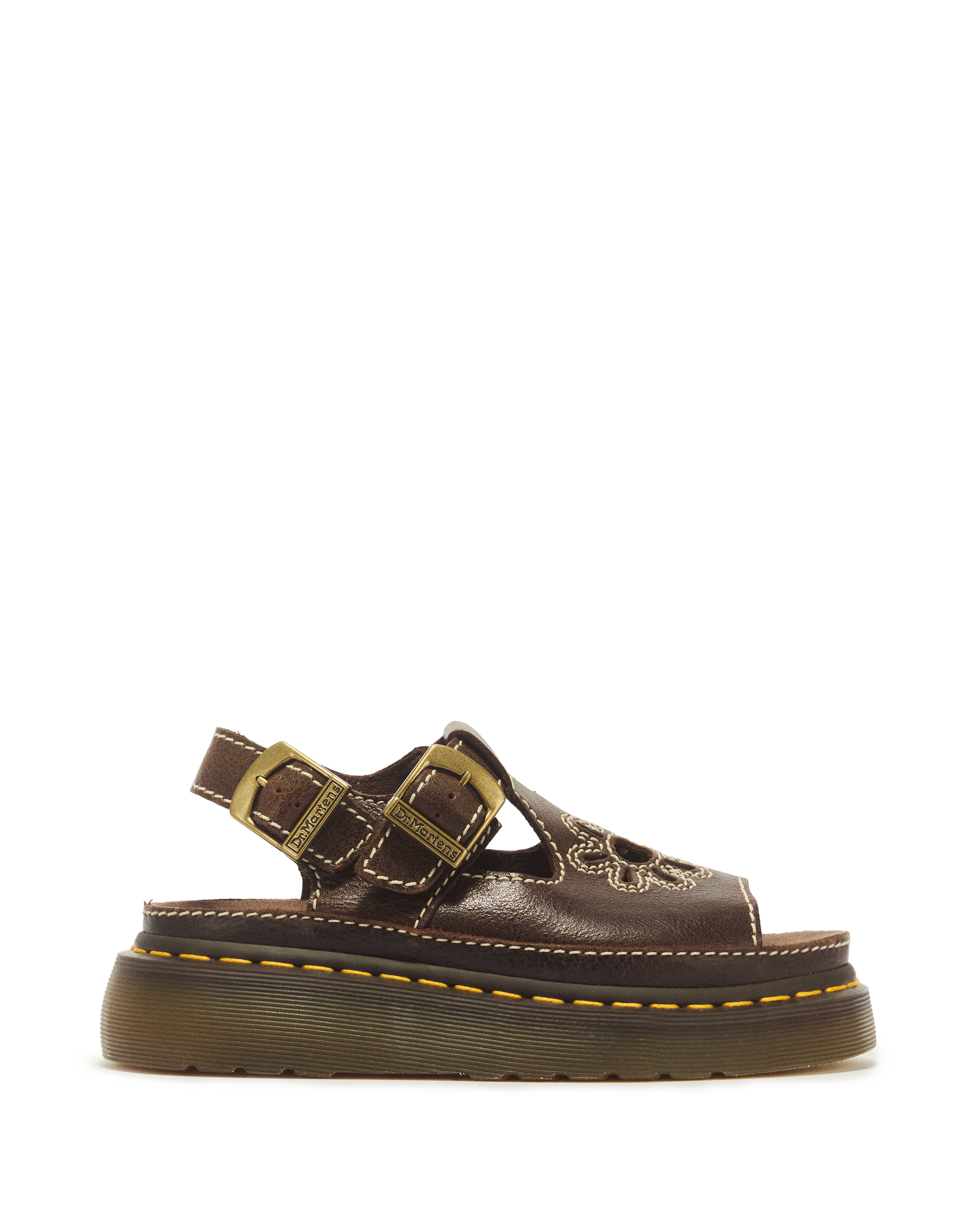 Dunnet Flower Full Grain Leather Sandals