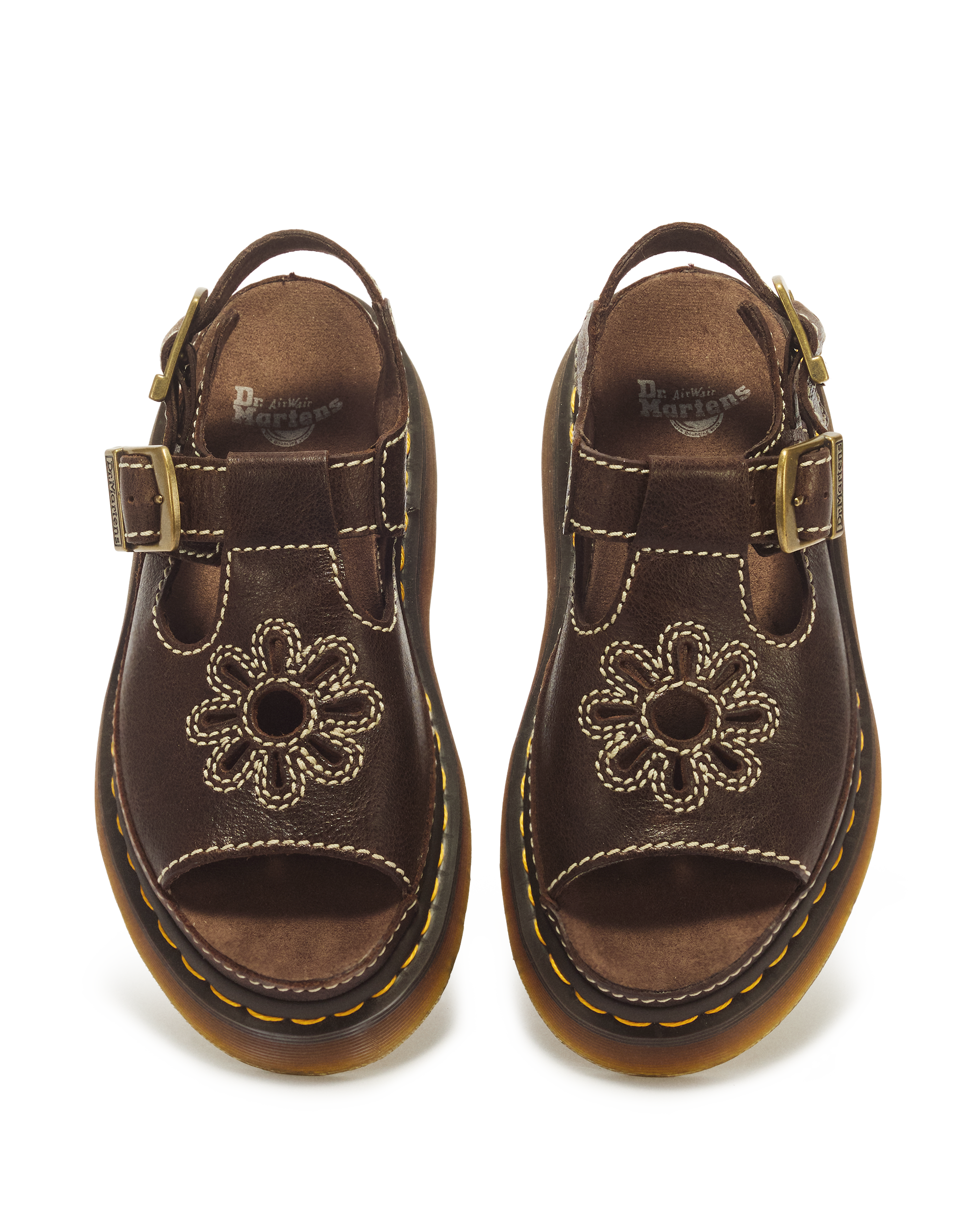 Dunnet Flower Full Grain Leather Sandals
