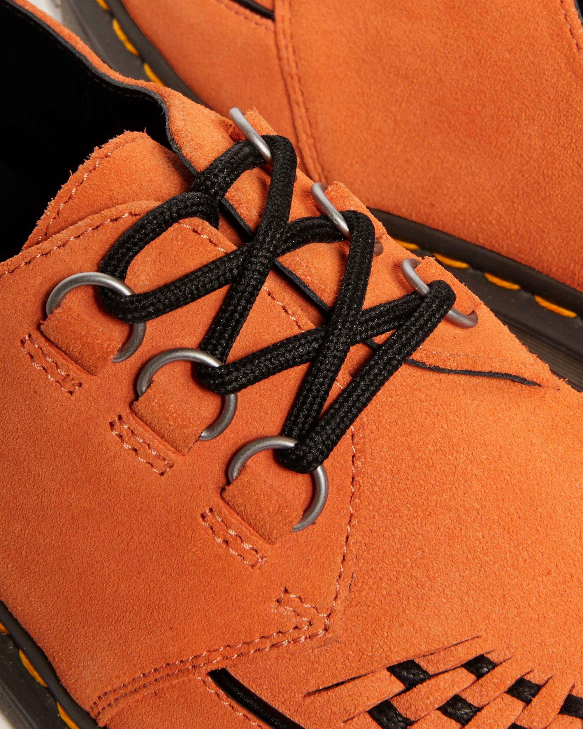 Ramsey Woven Suede Creepers in Orange | Dr. Martens™