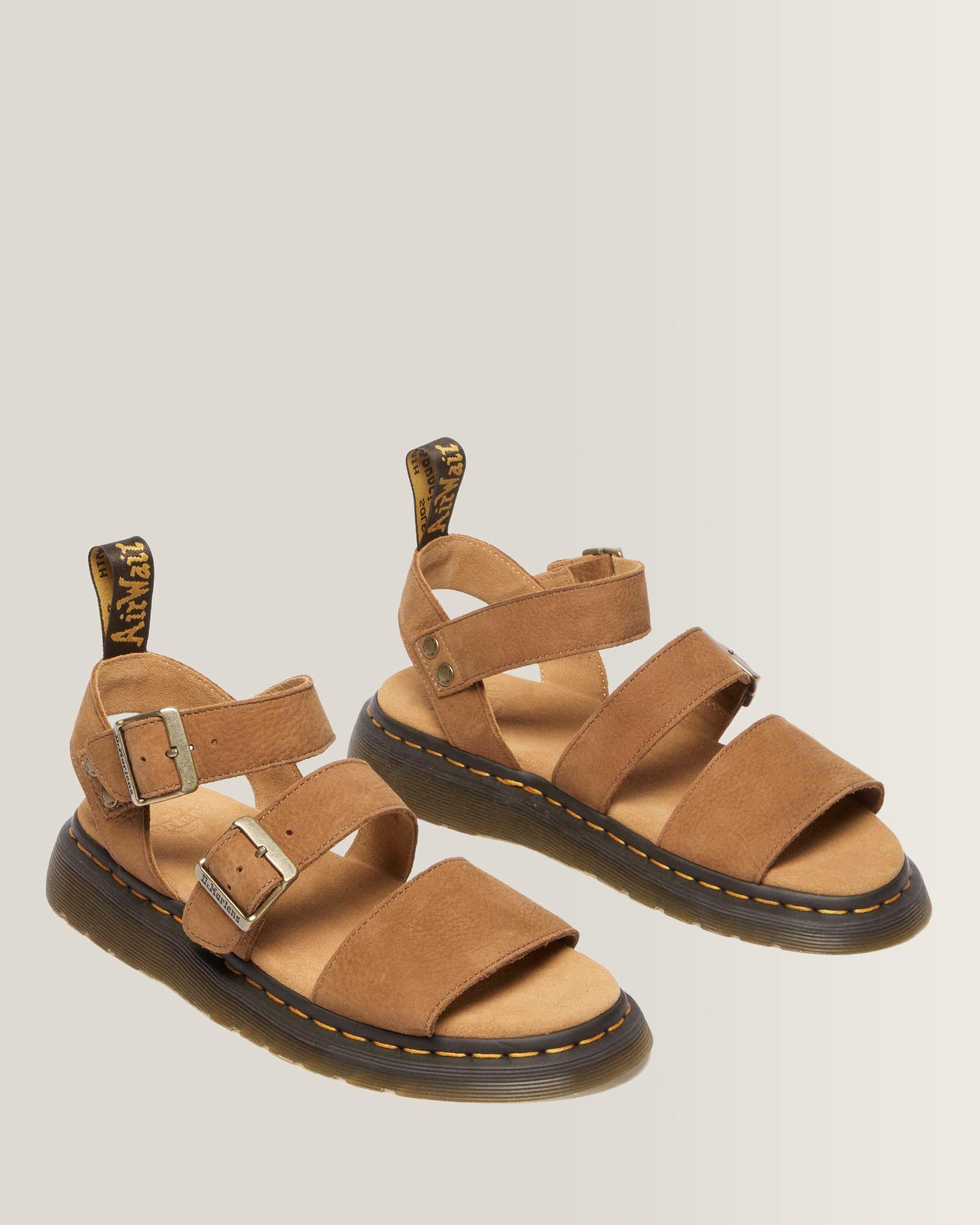 Gryphon getrommeld nubuck sandalen