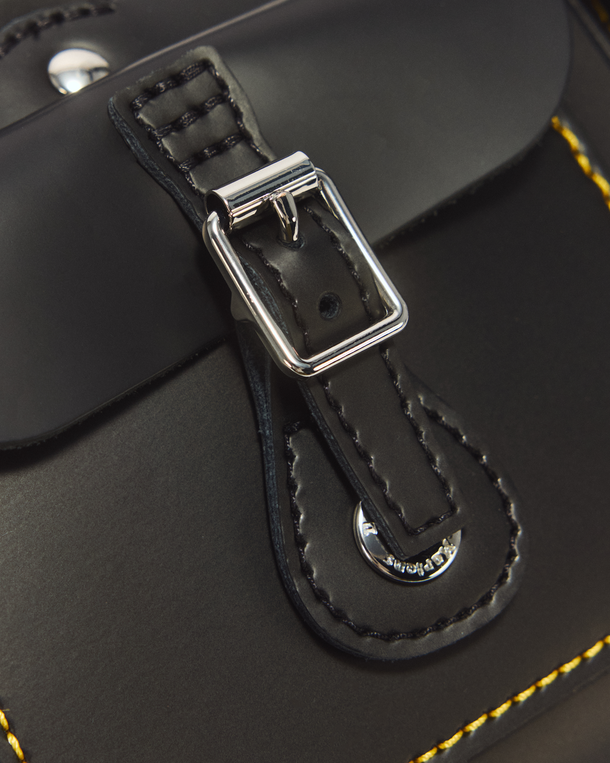 Kiev Leather Top Handle Bag in Black | Dr. Martens™
