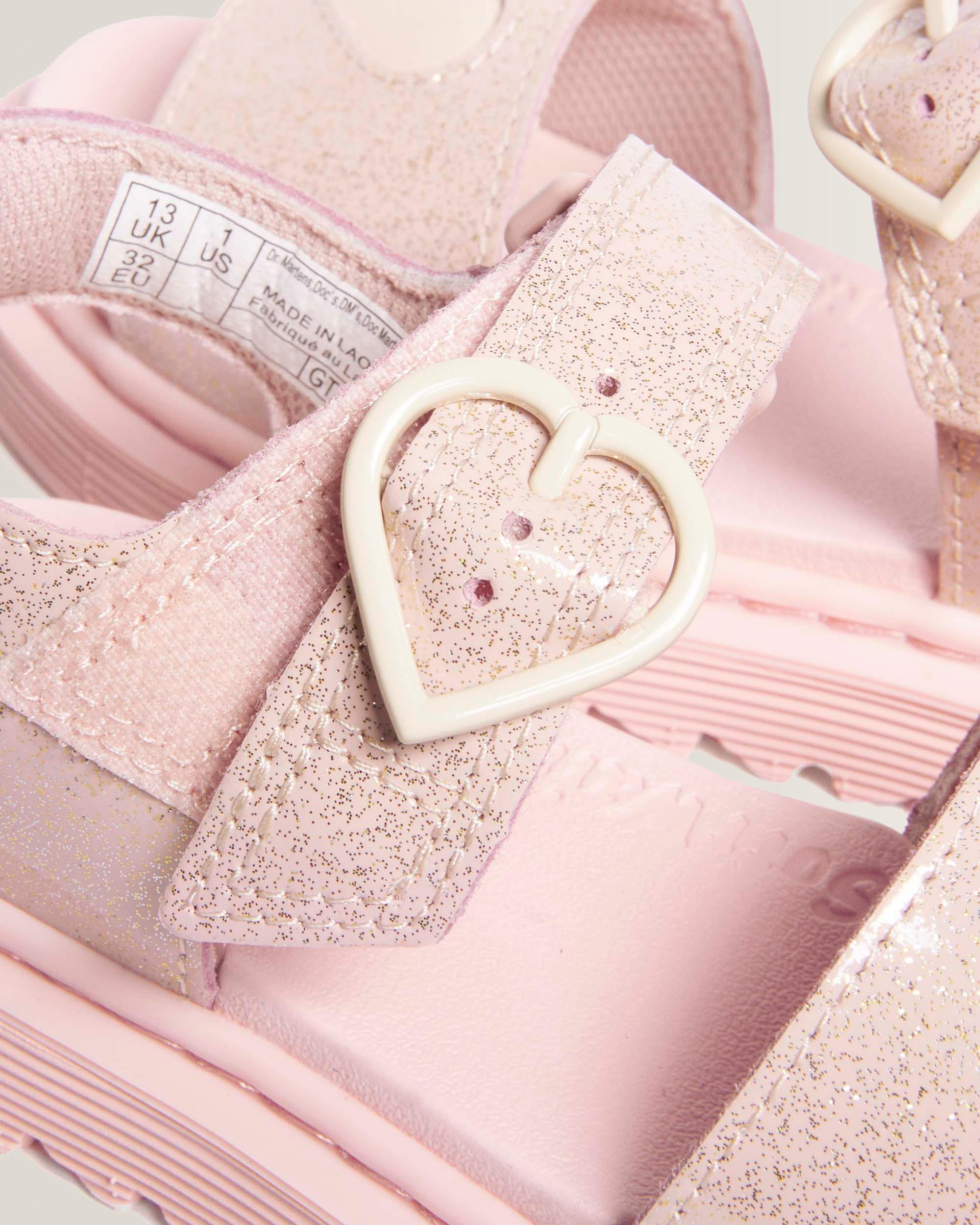 Junior Marlow Hearts Glitter Sandals