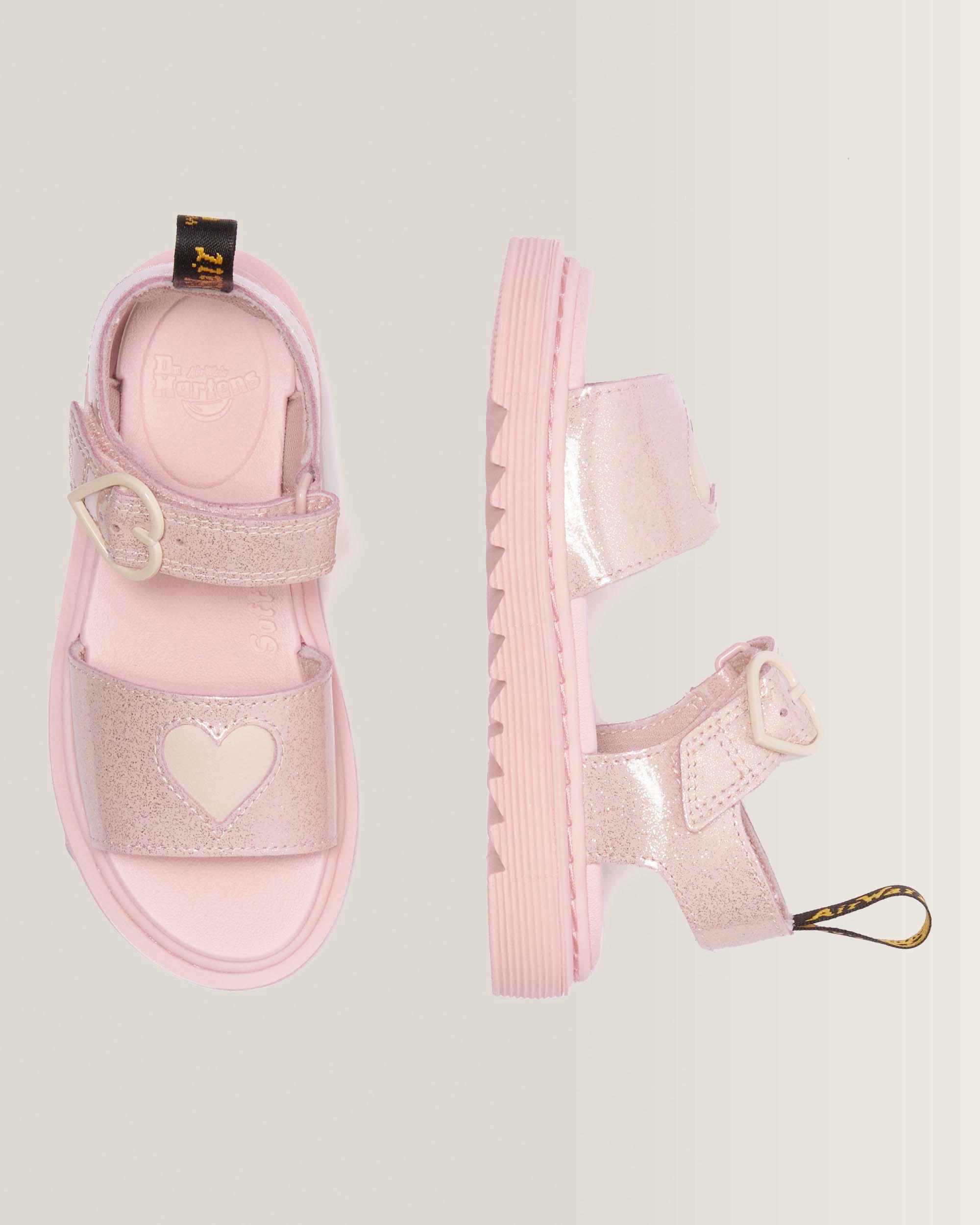 Junior Marlow Hearts Glitter Sandals