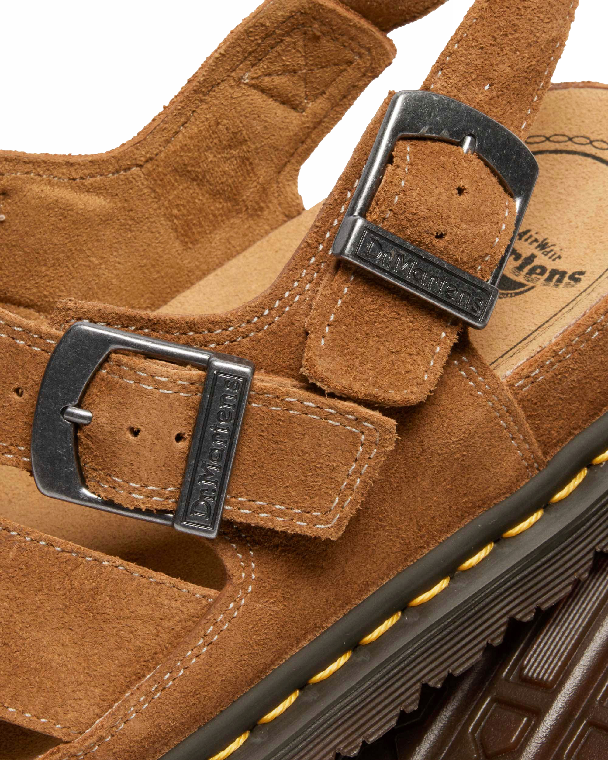 Мужские сандалии Dr. Martens Archive fisherman suede, цвет: Натуральный рыжевато-коричневый — фото 2