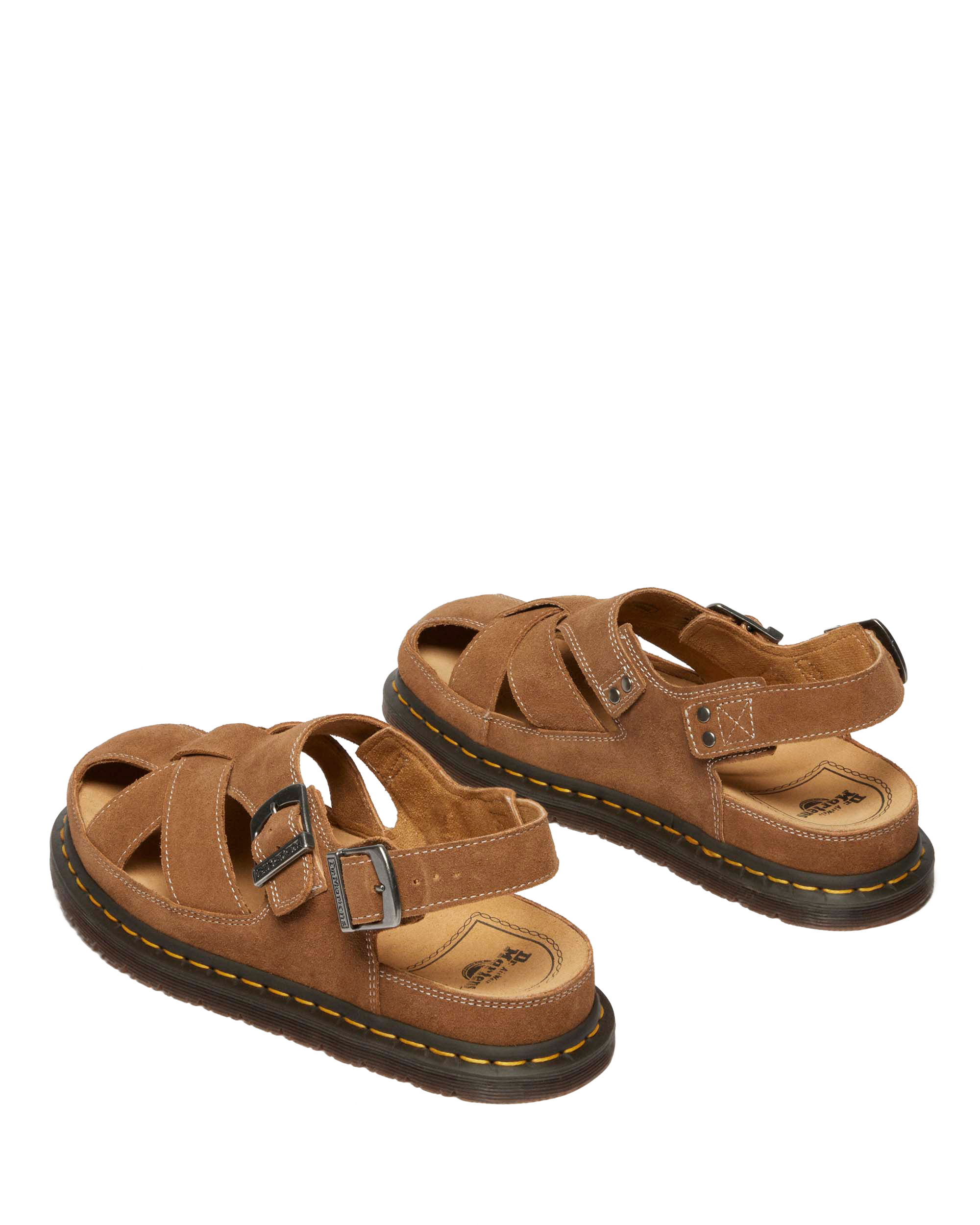 Мужские сандалии Dr. Martens Archive fisherman suede, цвет: Натуральный рыжевато-коричневый — фото 5