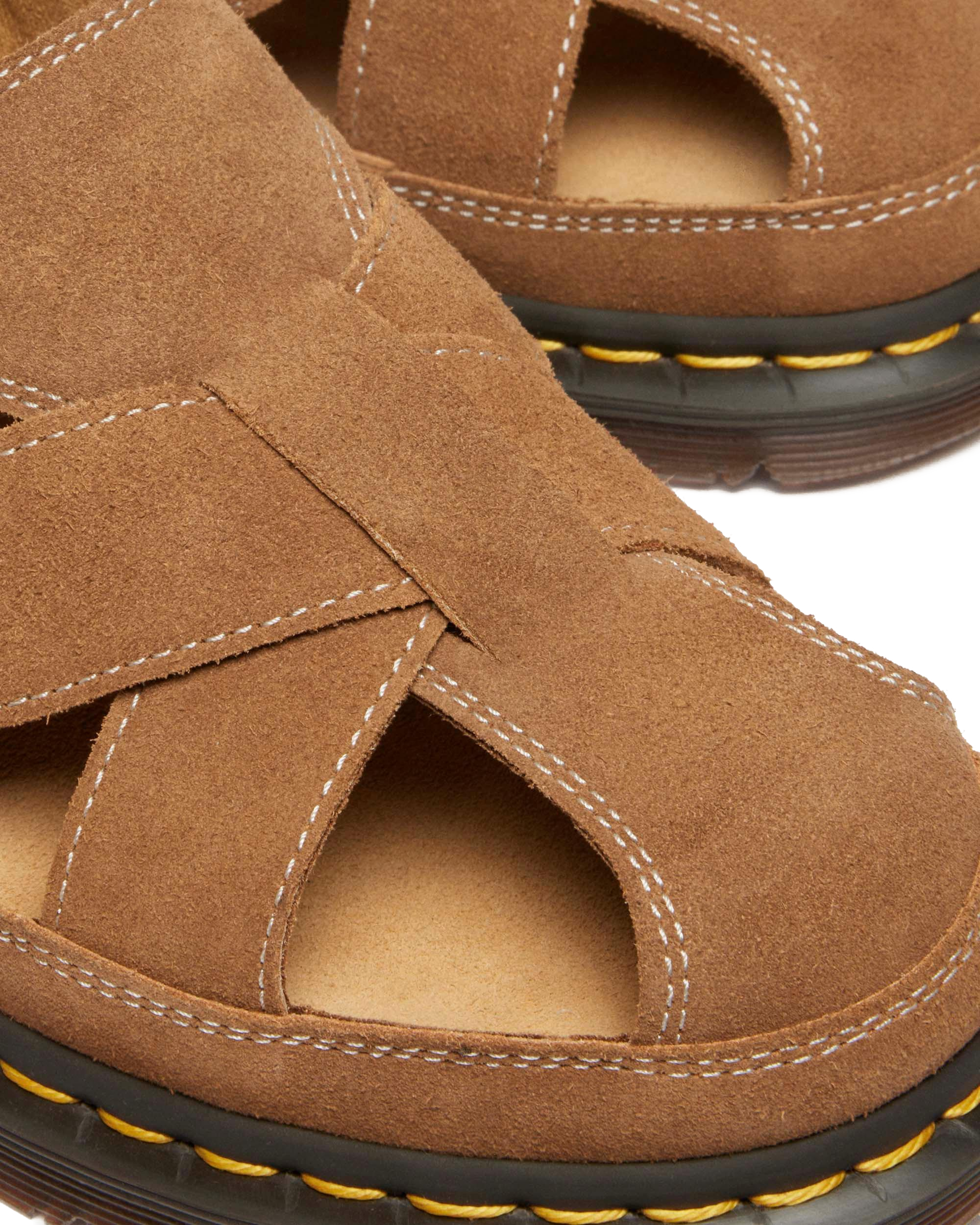 Мужские сандалии Dr. Martens Archive fisherman suede, цвет: Натуральный рыжевато-коричневый — фото 7