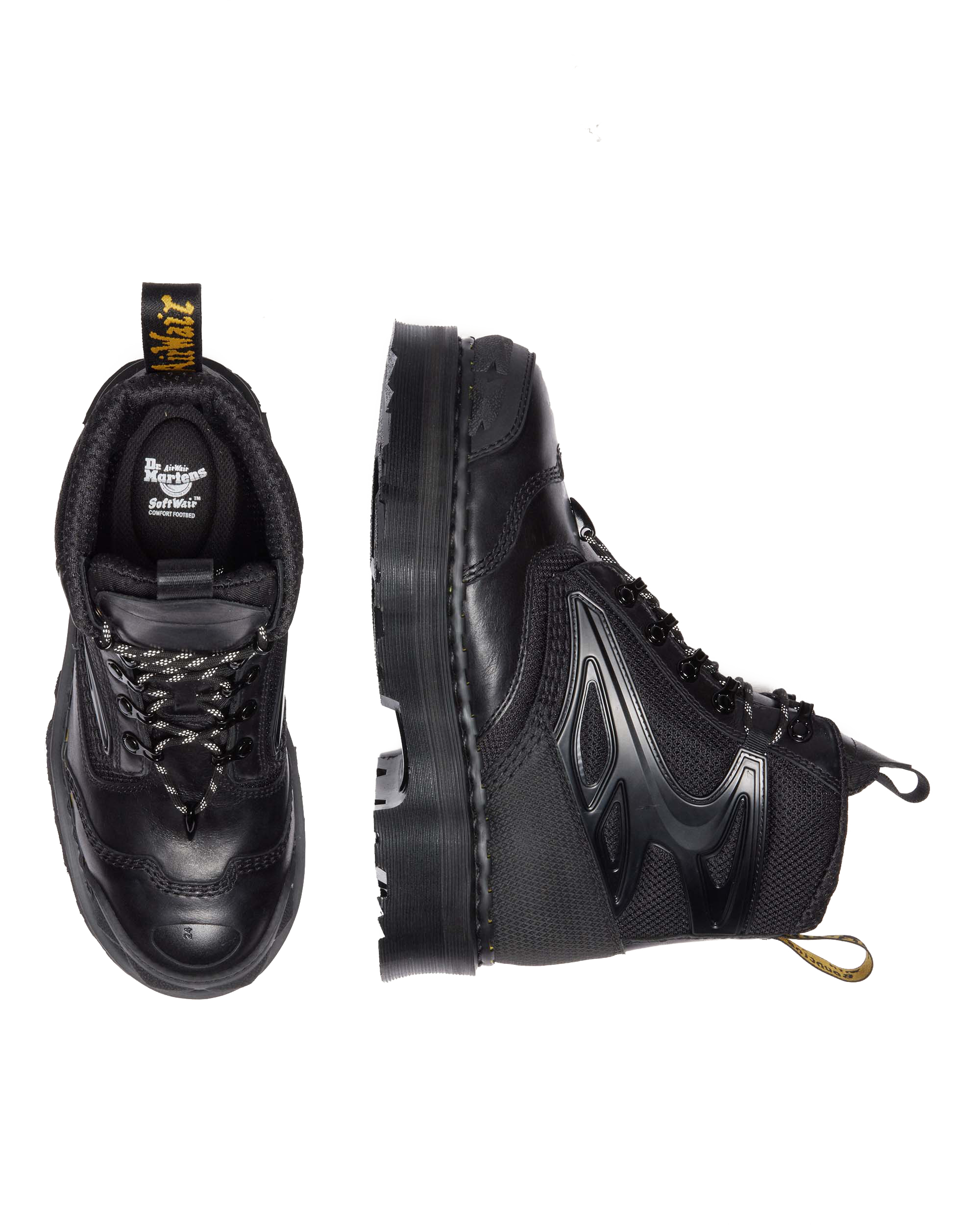 EXOSHIELD XX01 steel toe leather boots in BLACK | Dr. Martens™