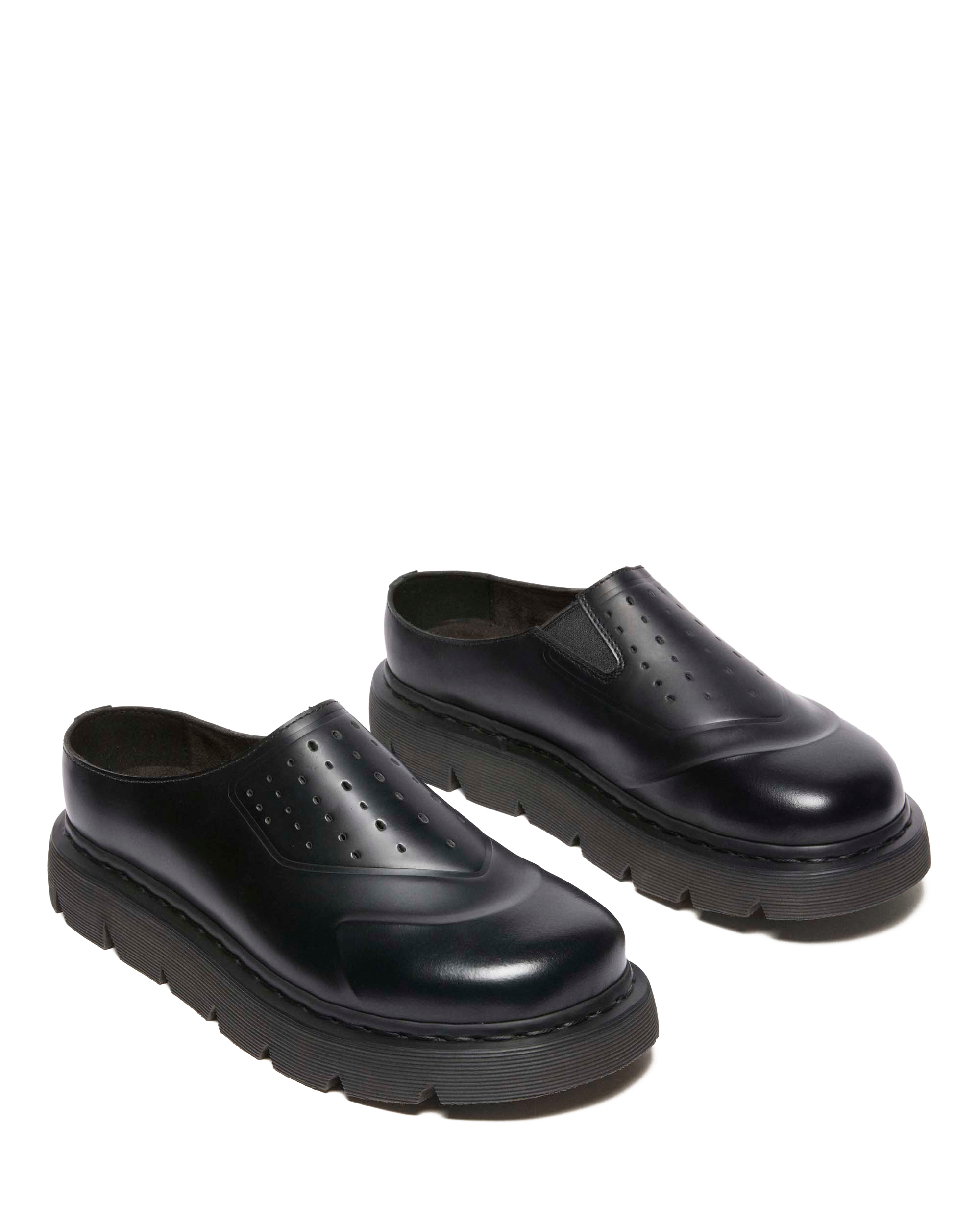 VENT XX02 leather mules in BLACK | Dr. Martens™