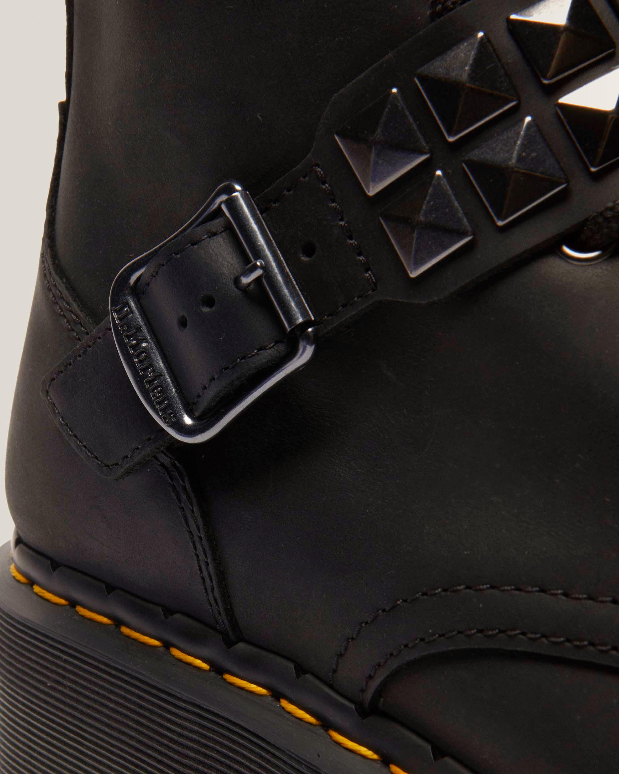 Jadon Spike Leather Platform Laarzen