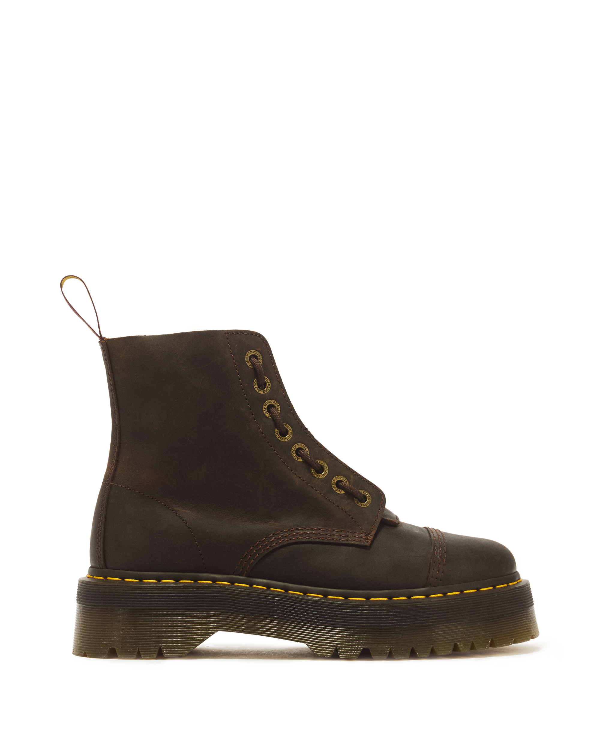 Botas con plataforma Sinclair de piel Crazy Horse product image