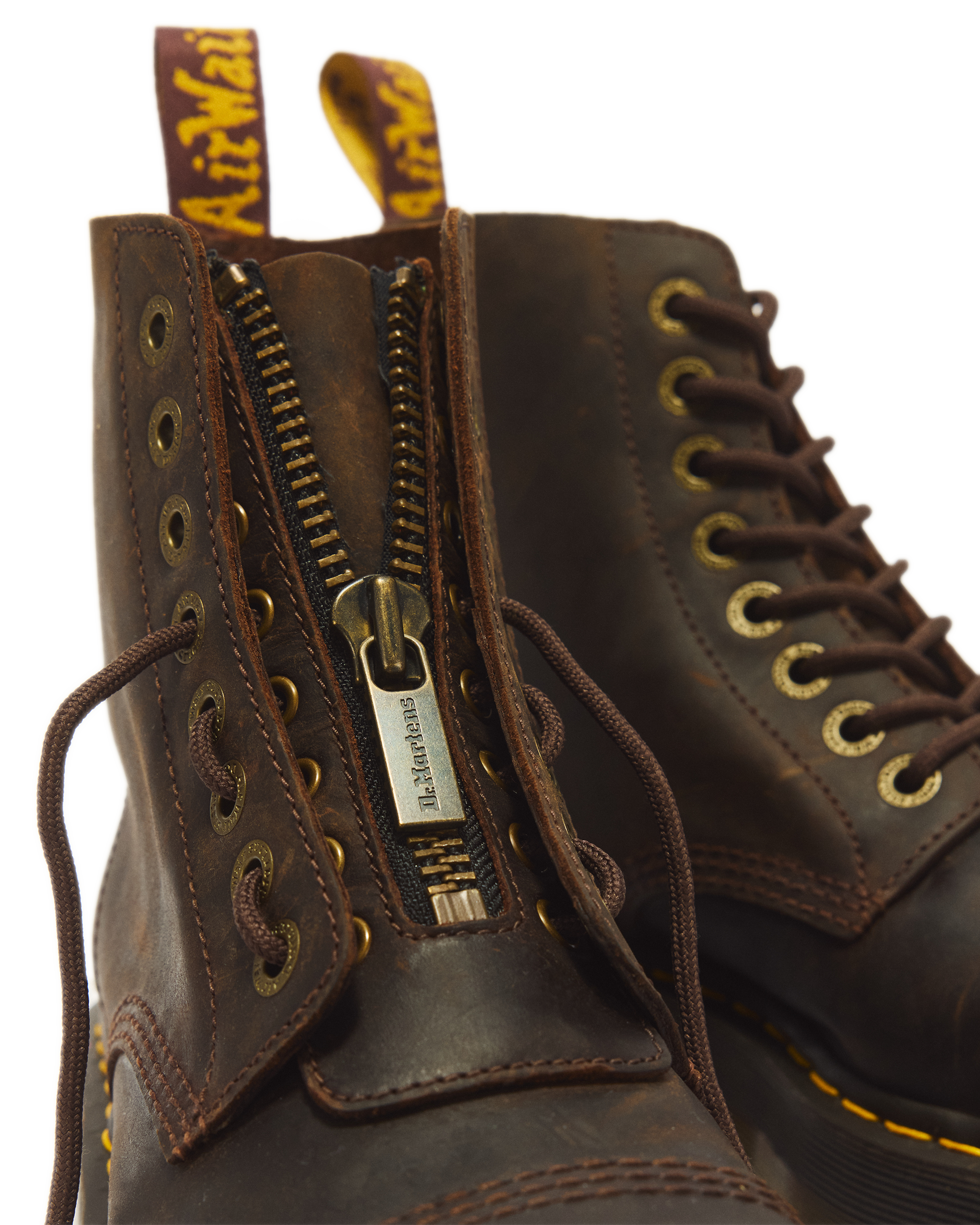 Botas con plataforma Sinclair de piel Crazy Horse