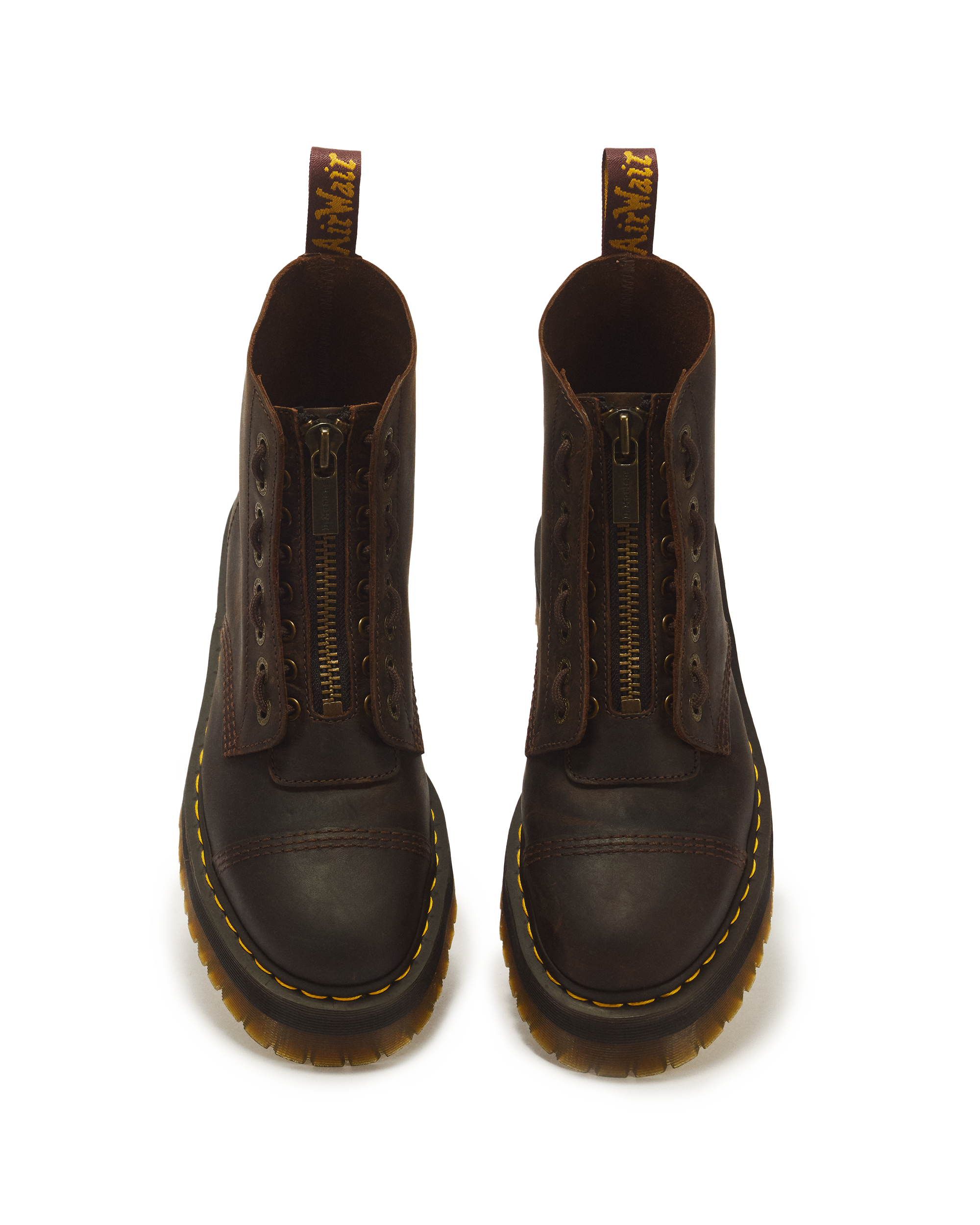 Botas con plataforma Sinclair de piel Crazy Horse