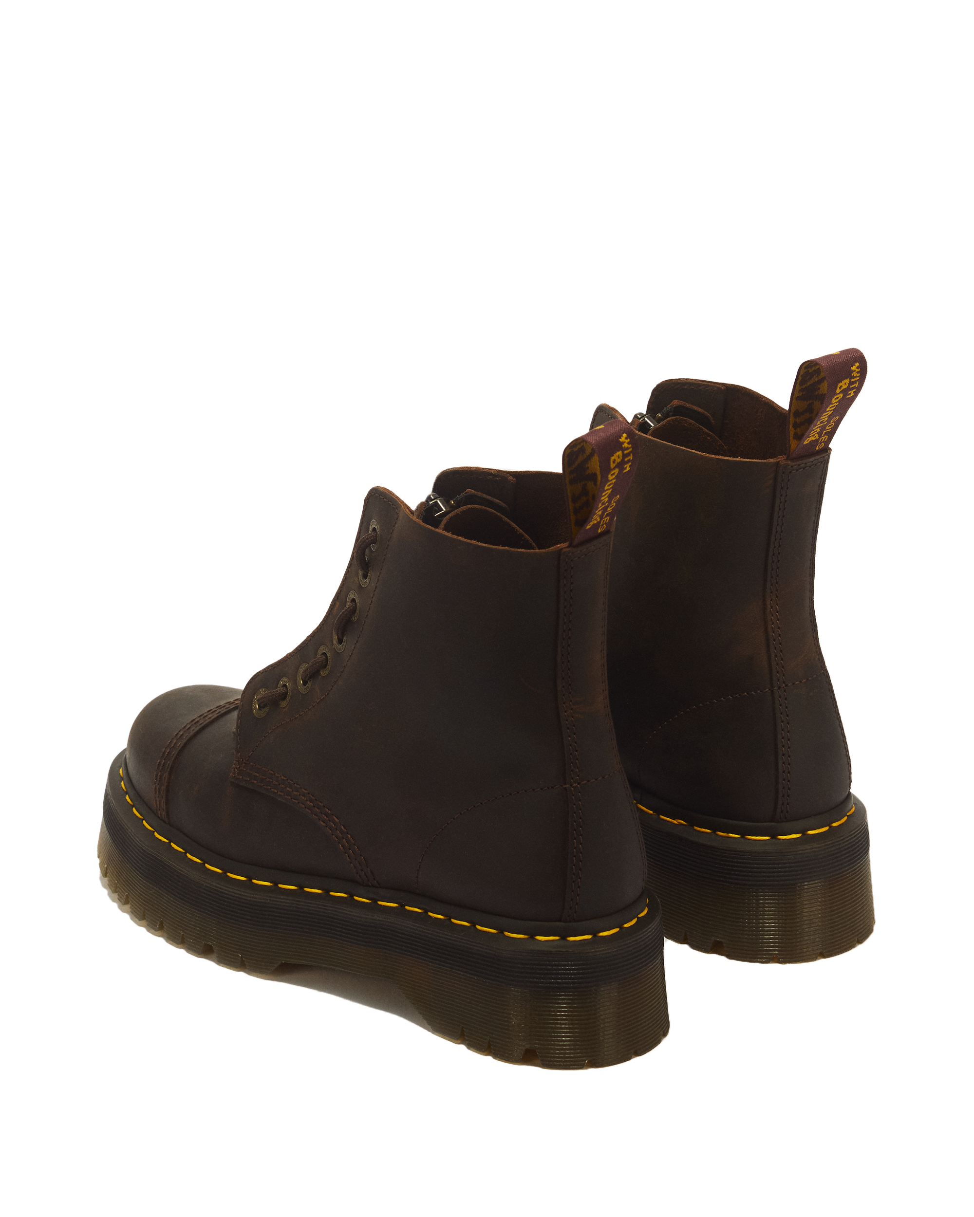 Botas con plataforma Sinclair de piel Crazy Horse