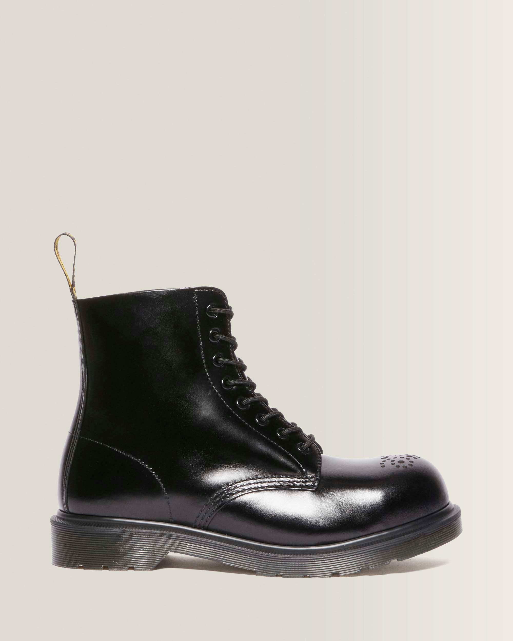 1461 Analine Leder Stiefel mit Stahlkappe