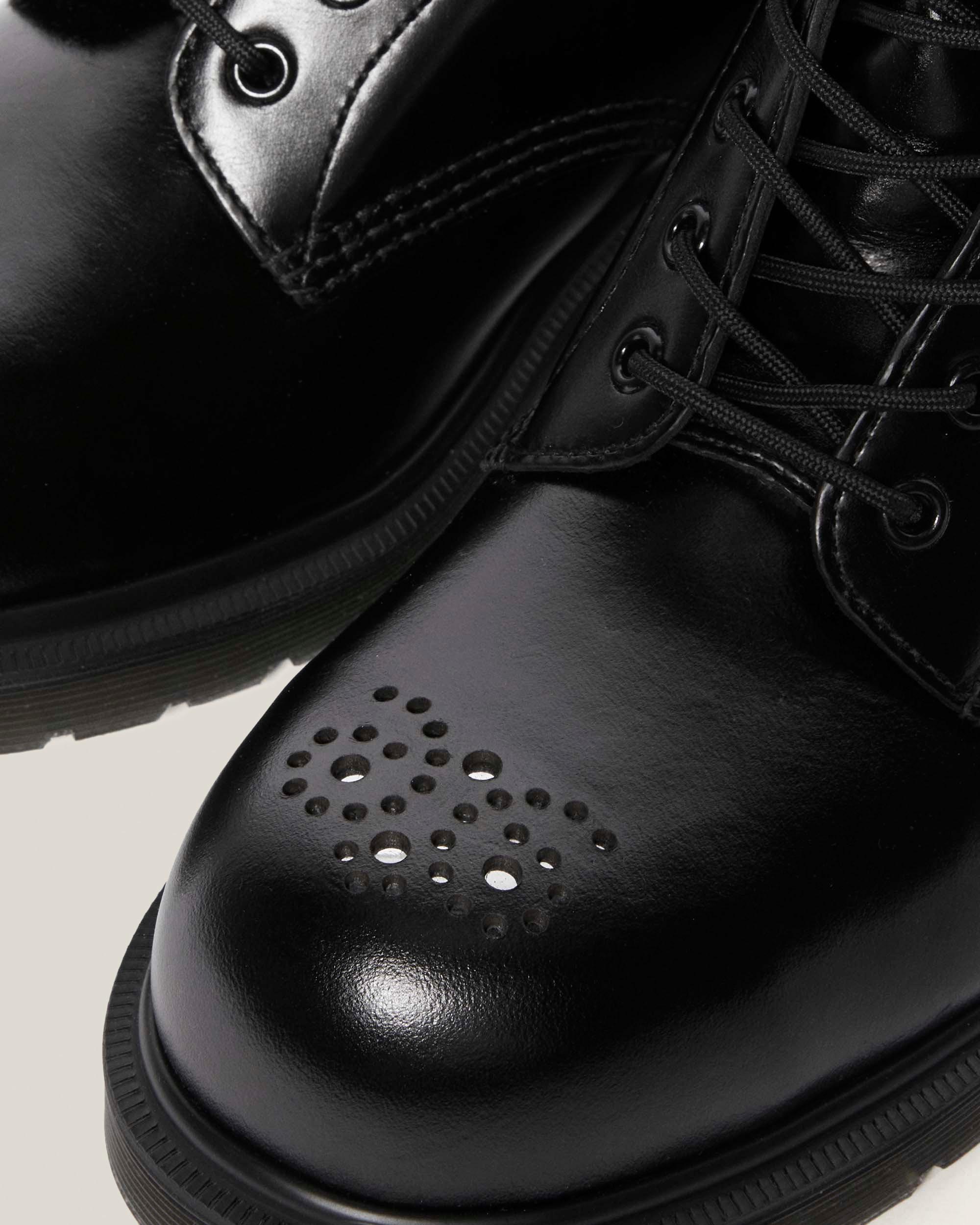 1461 Analine Leder Stiefel mit Stahlkappe