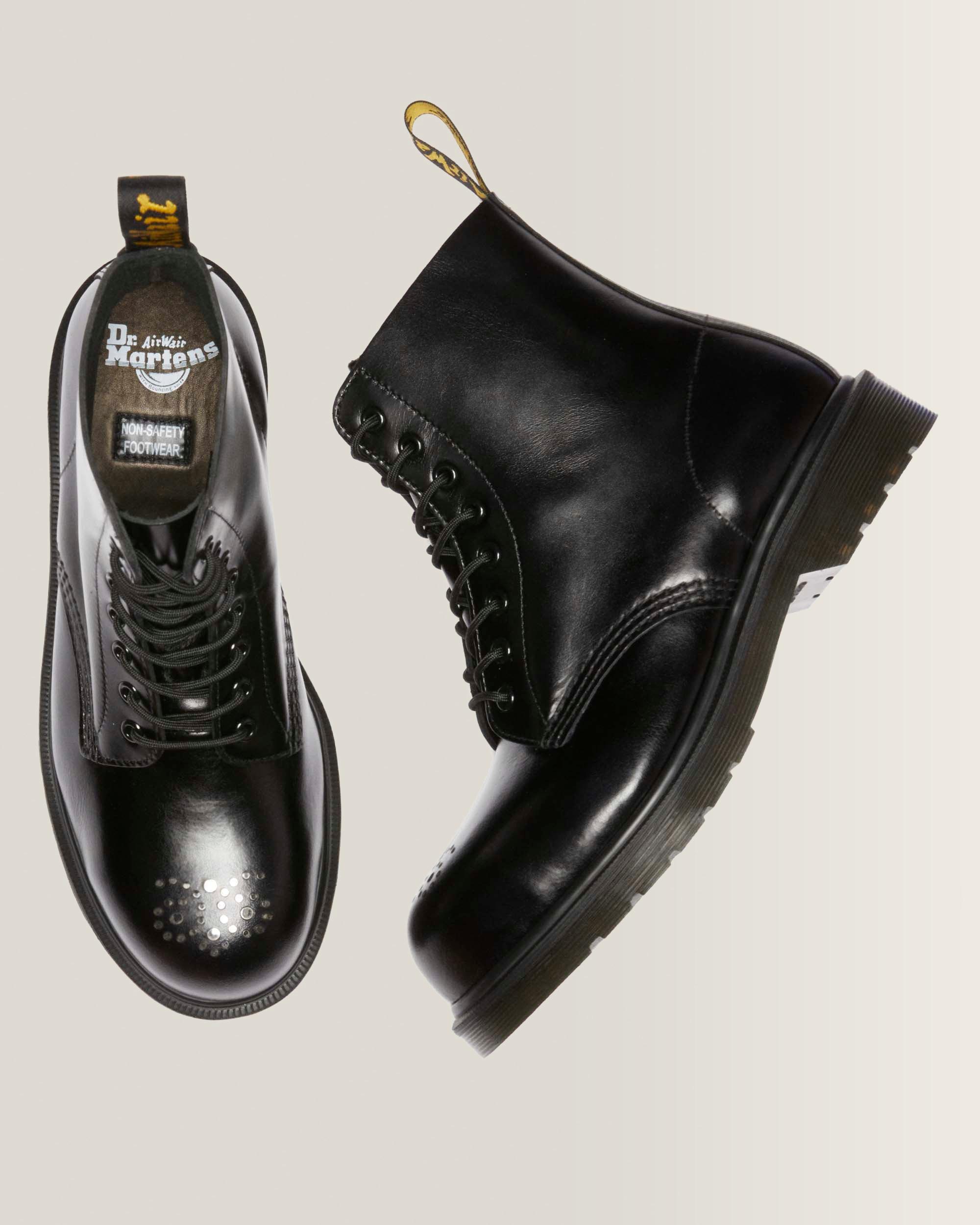 1461 Analine Leder Stiefel mit Stahlkappe