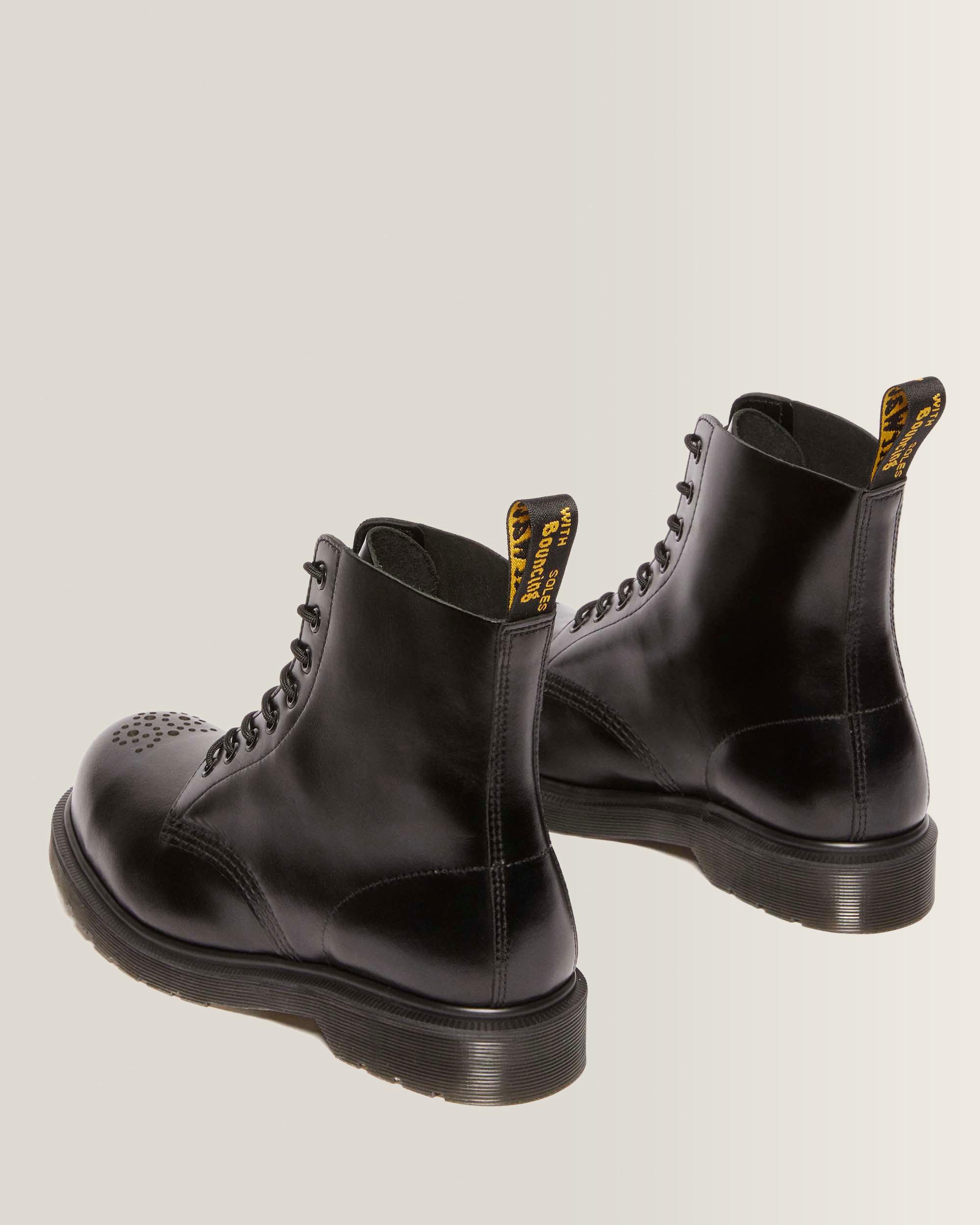 1461 Analine Leder Stiefel mit Stahlkappe