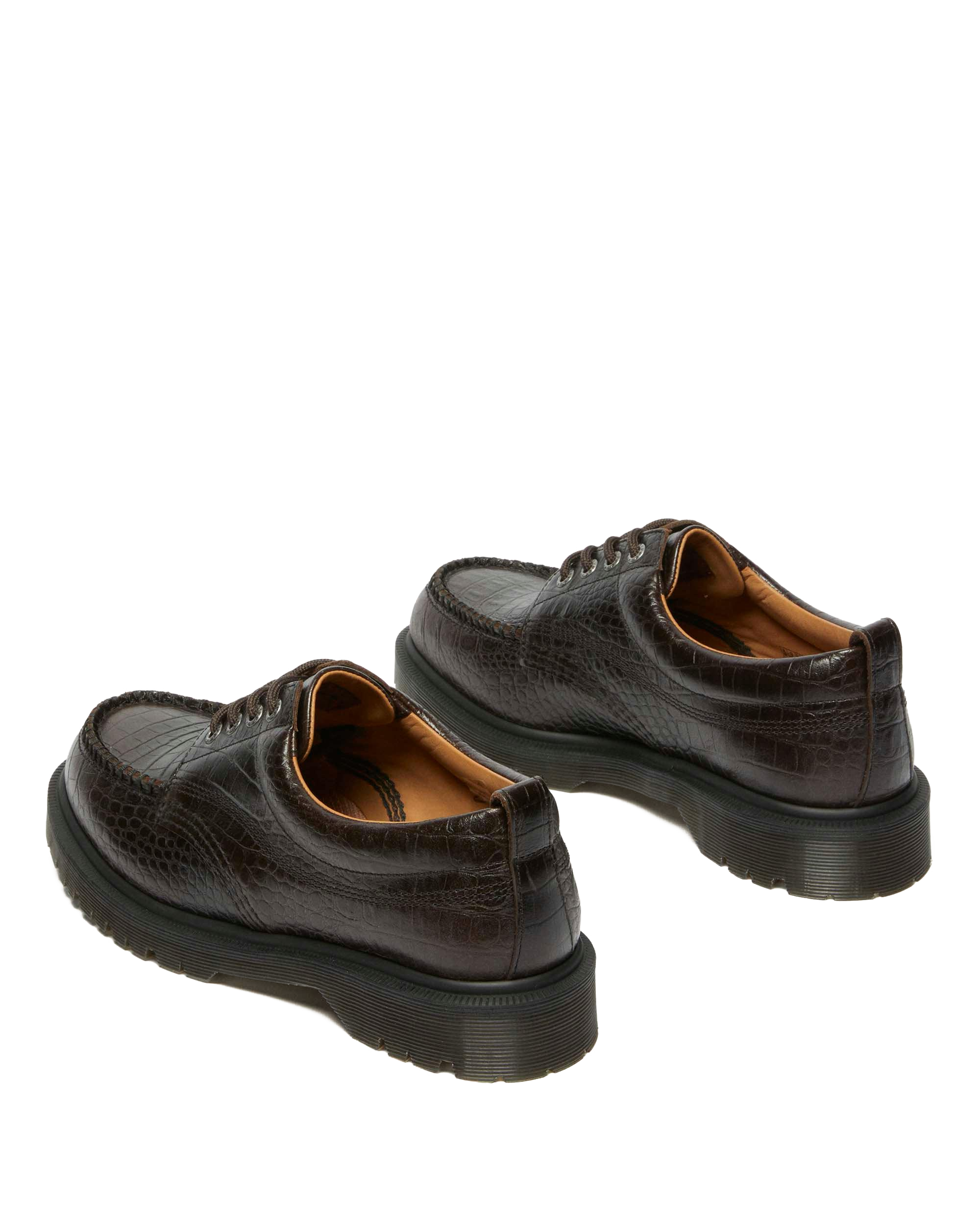 Chaussures Lowell en cuir Analine crocodile à bout mocassin