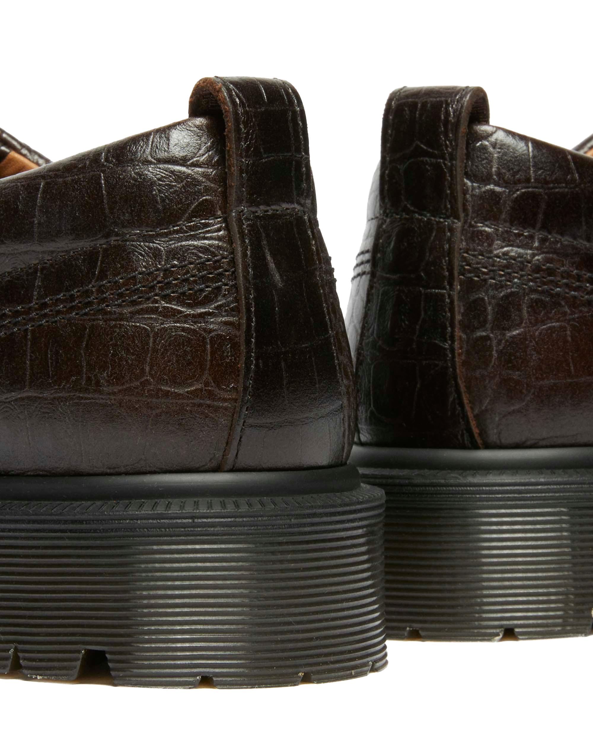 Chaussures Lowell en cuir Analine crocodile à bout mocassin