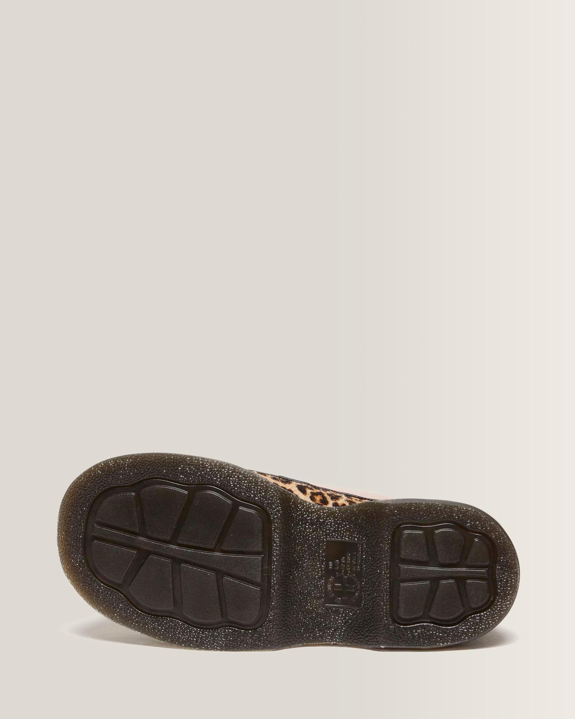 Scarpe Buzz a 5 occhielli in camoscio e pelle leopardata